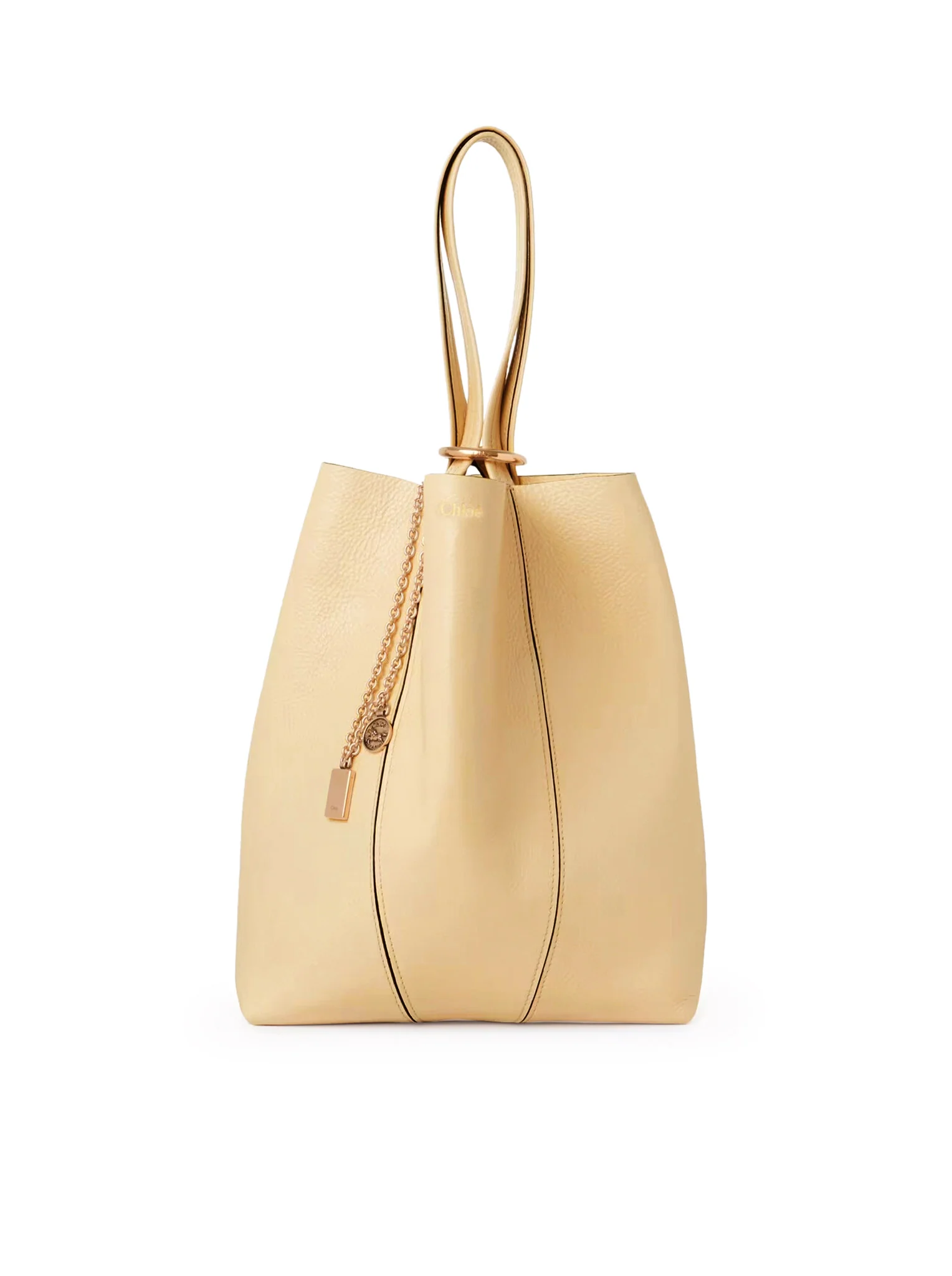 CHLOÉ SPIN TOTE BAG IN GRAINY LEATHER - Image 6