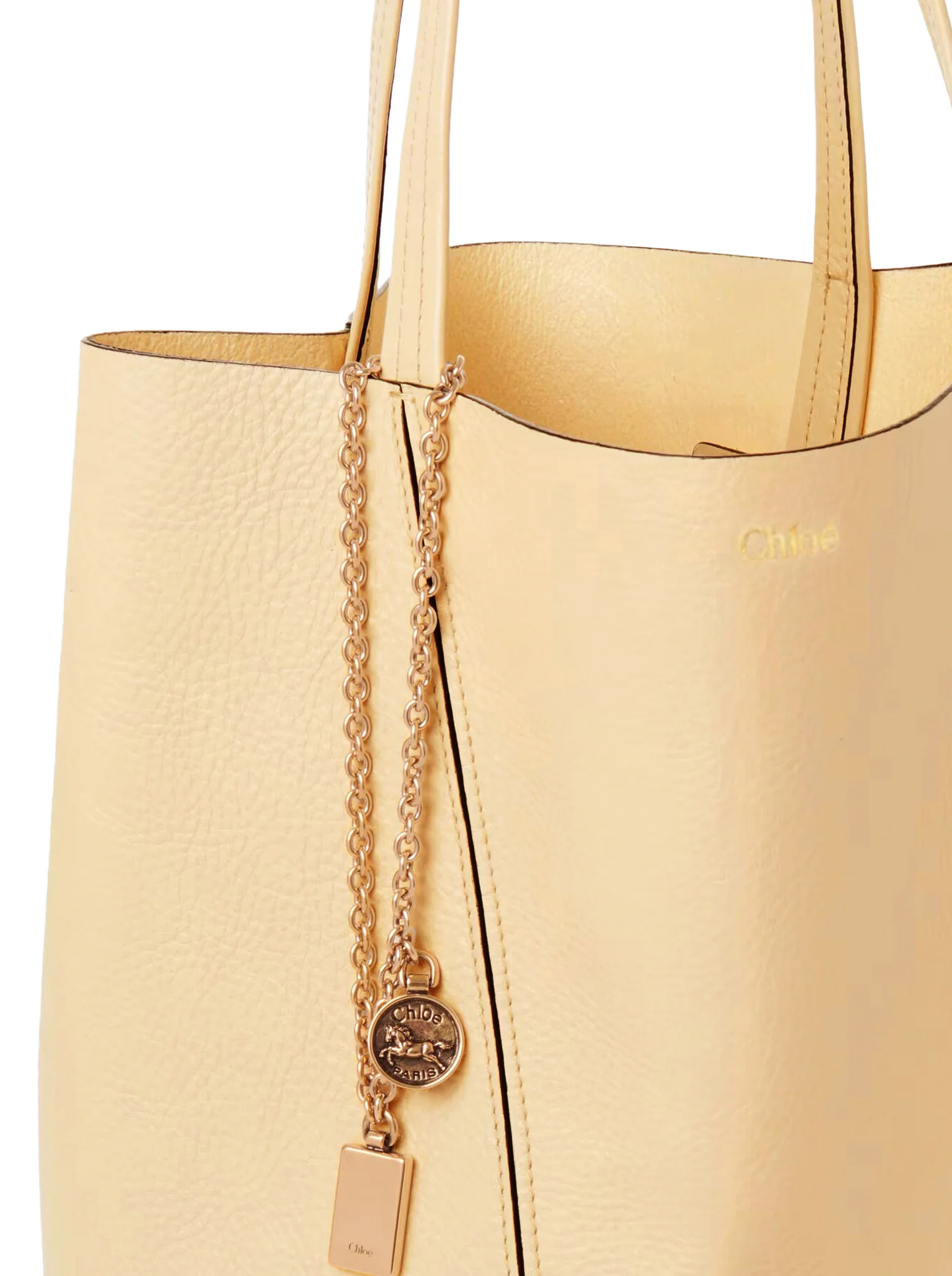 CHLOÉ SPIN TOTE BAG IN GRAINY LEATHER - Image 7