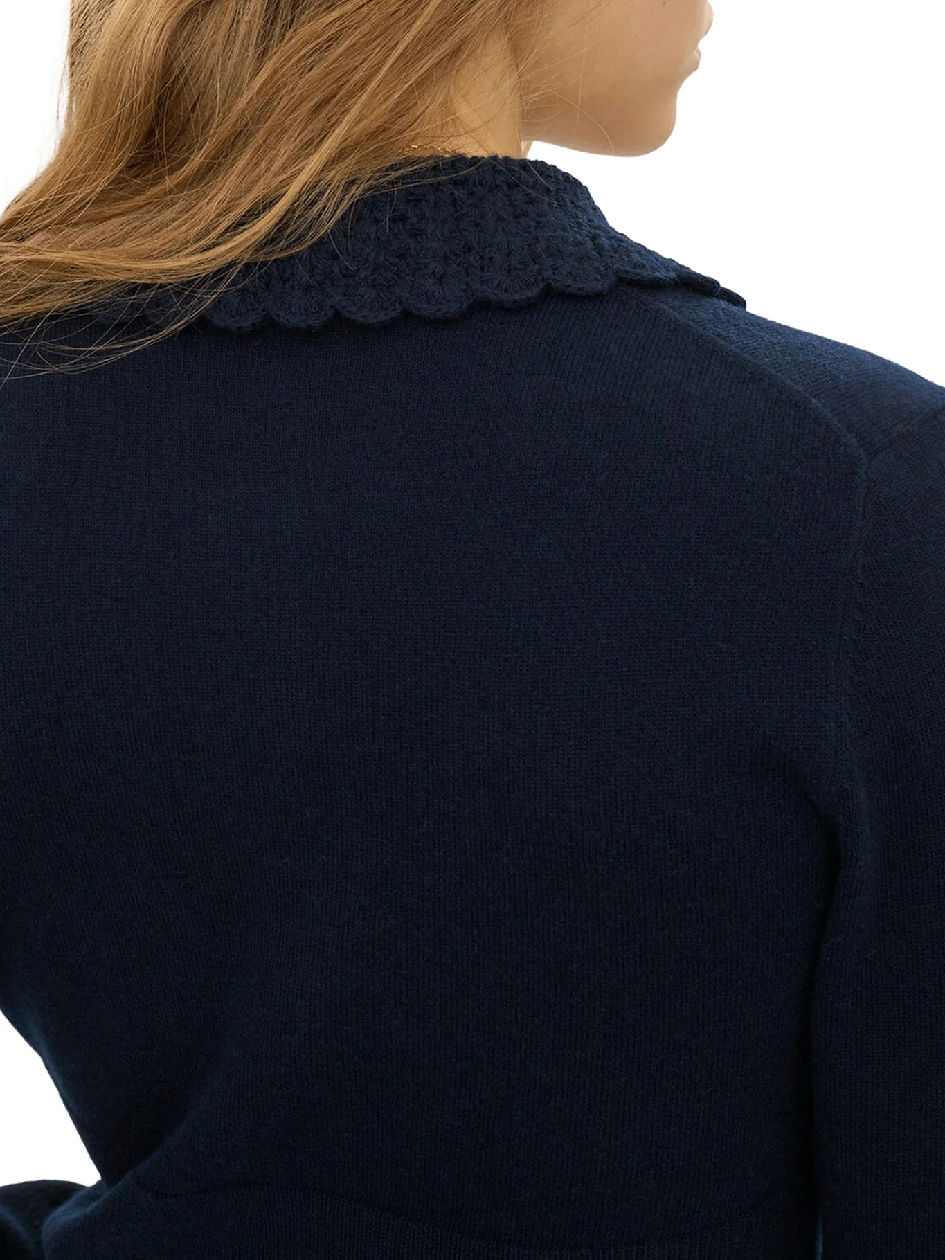 FITTED LOGO CARDIGAN IN A WOOL KNIT - Image 6