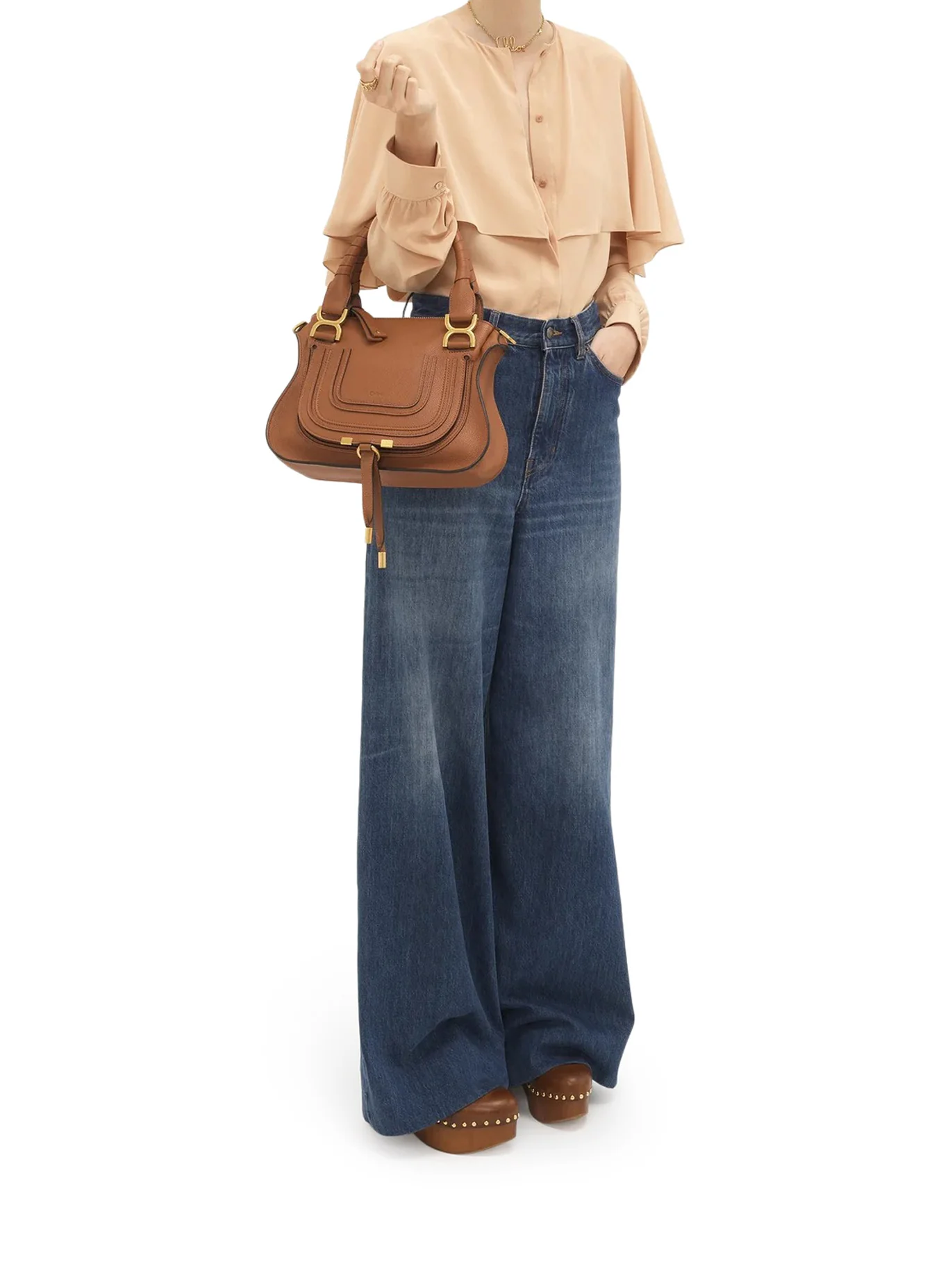 SMALL MERCIE BAG IN GRANATE LEATHER - Image 2
