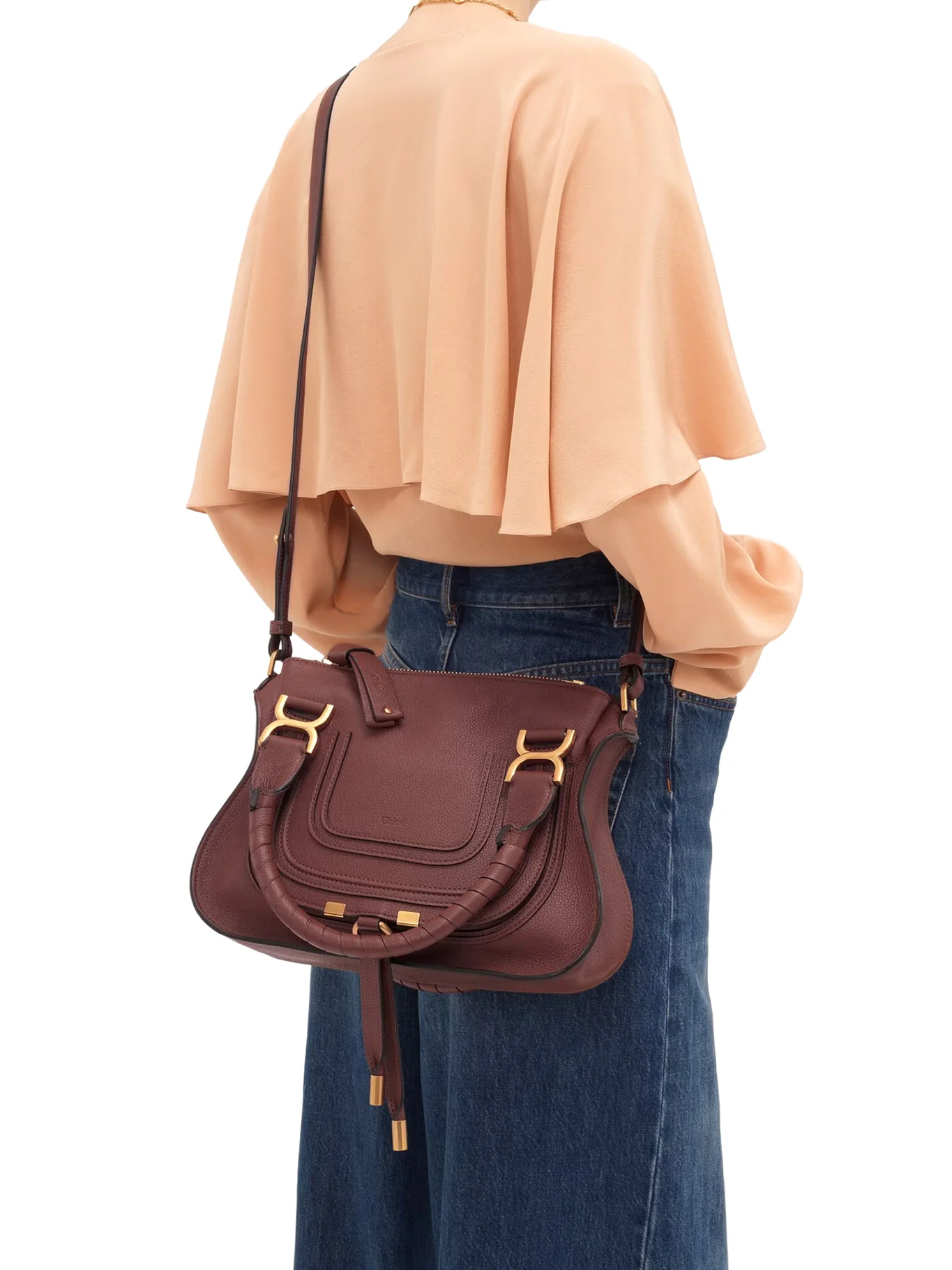 SMALL MERCIE BAG IN GRANATE LEATHER - Image 3