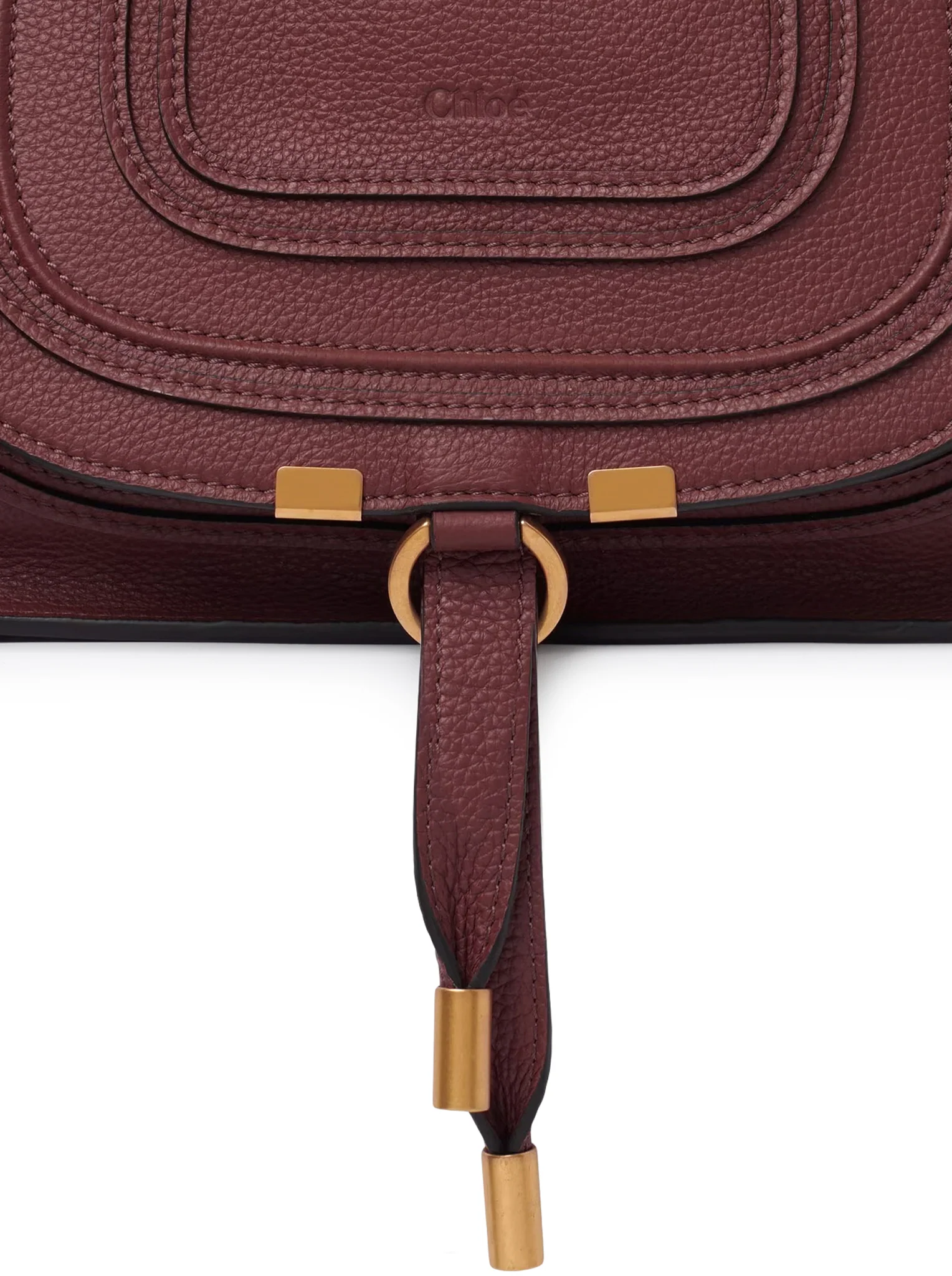 SMALL MERCIE BAG IN GRANATE LEATHER - Image 7