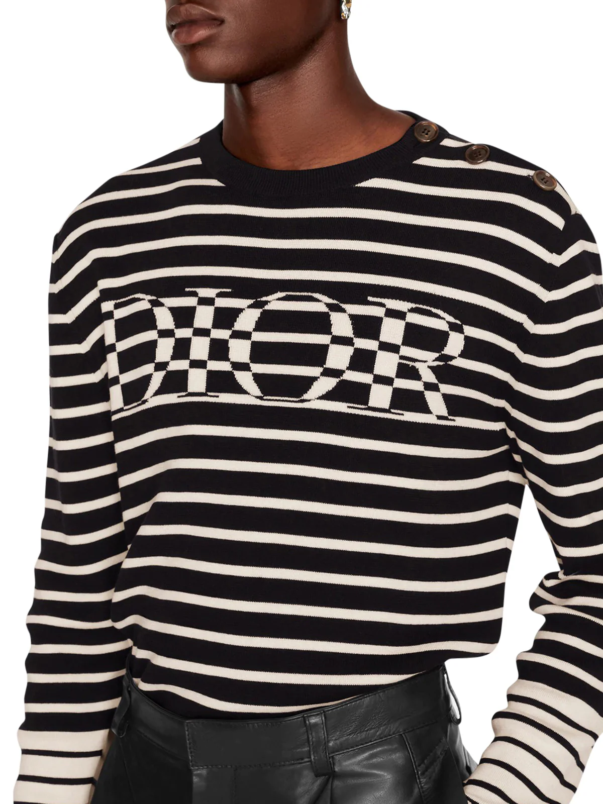 `DIOR` STRIPED SWEATER - Image 3