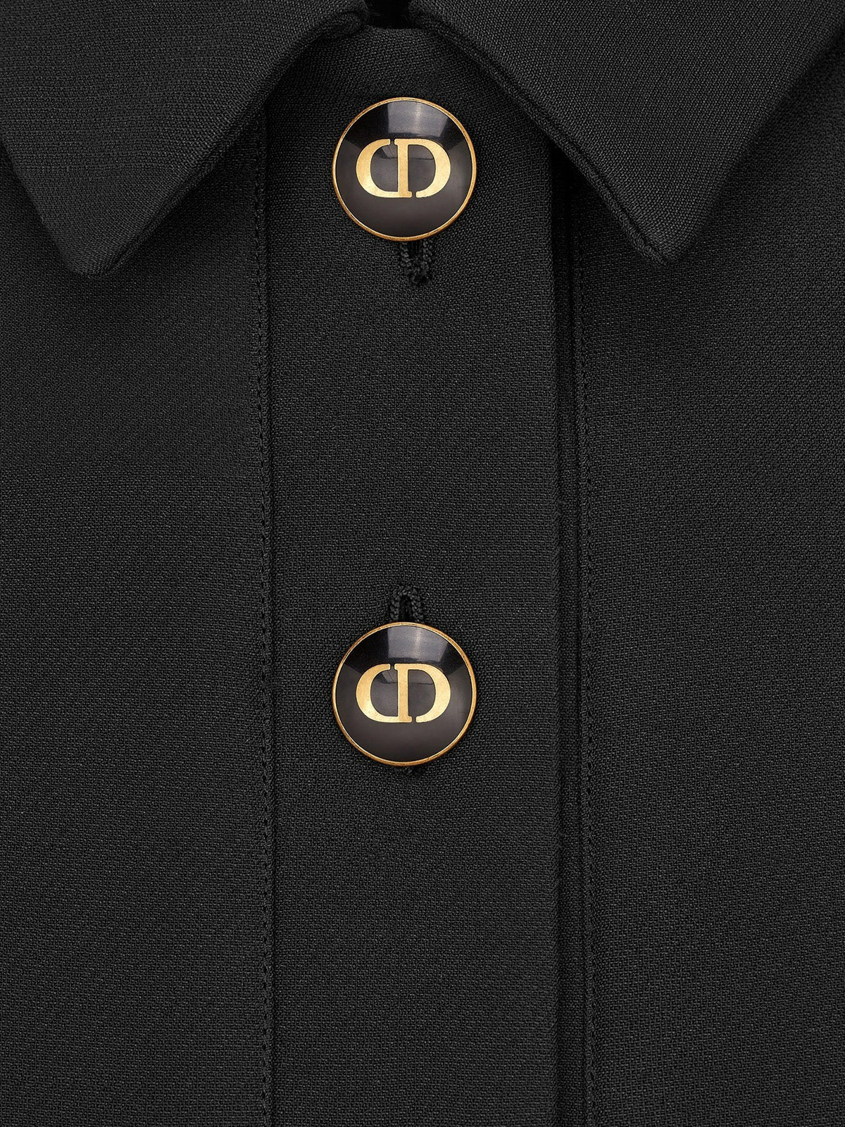 30 MONTAIGNE SHORT DRESS WITH `CD` BUTTONS - Image 3