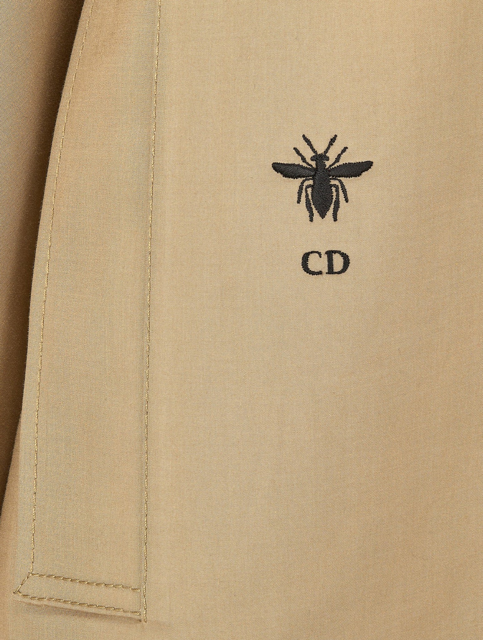 BEIGE COTTON GABARDINE CAPE - Image 5