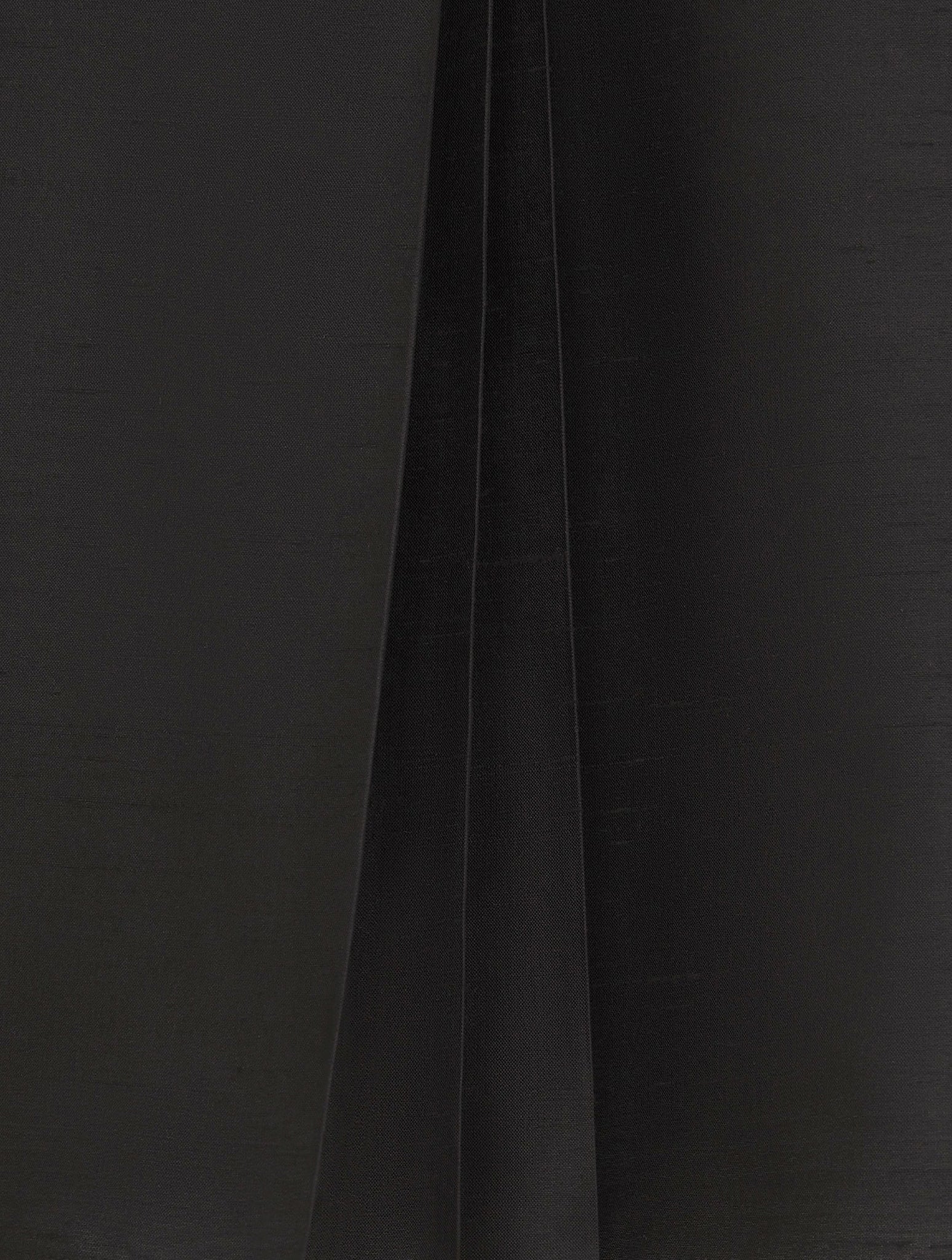 BLOUSE Black lightweight shantung silk - Image 7