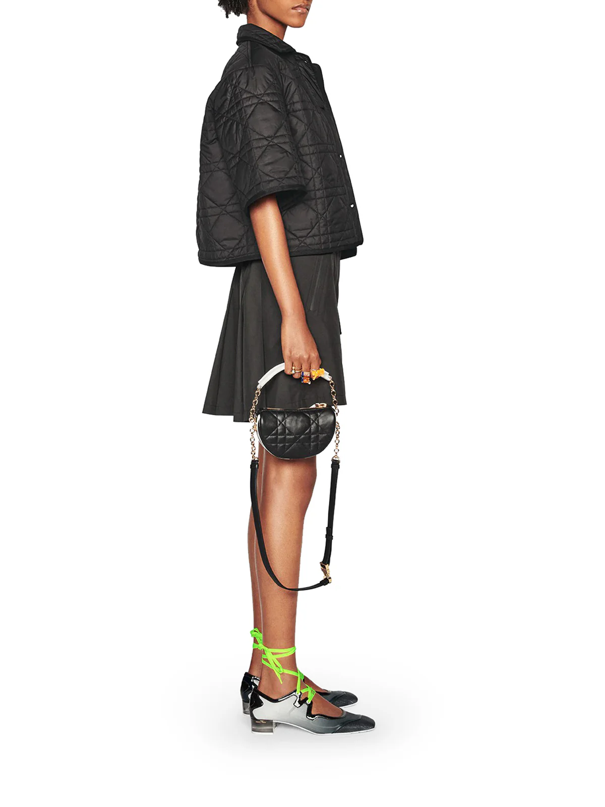 BLOUSE WITH SHORT SLEEVES MACROCANNAGE - Image 4