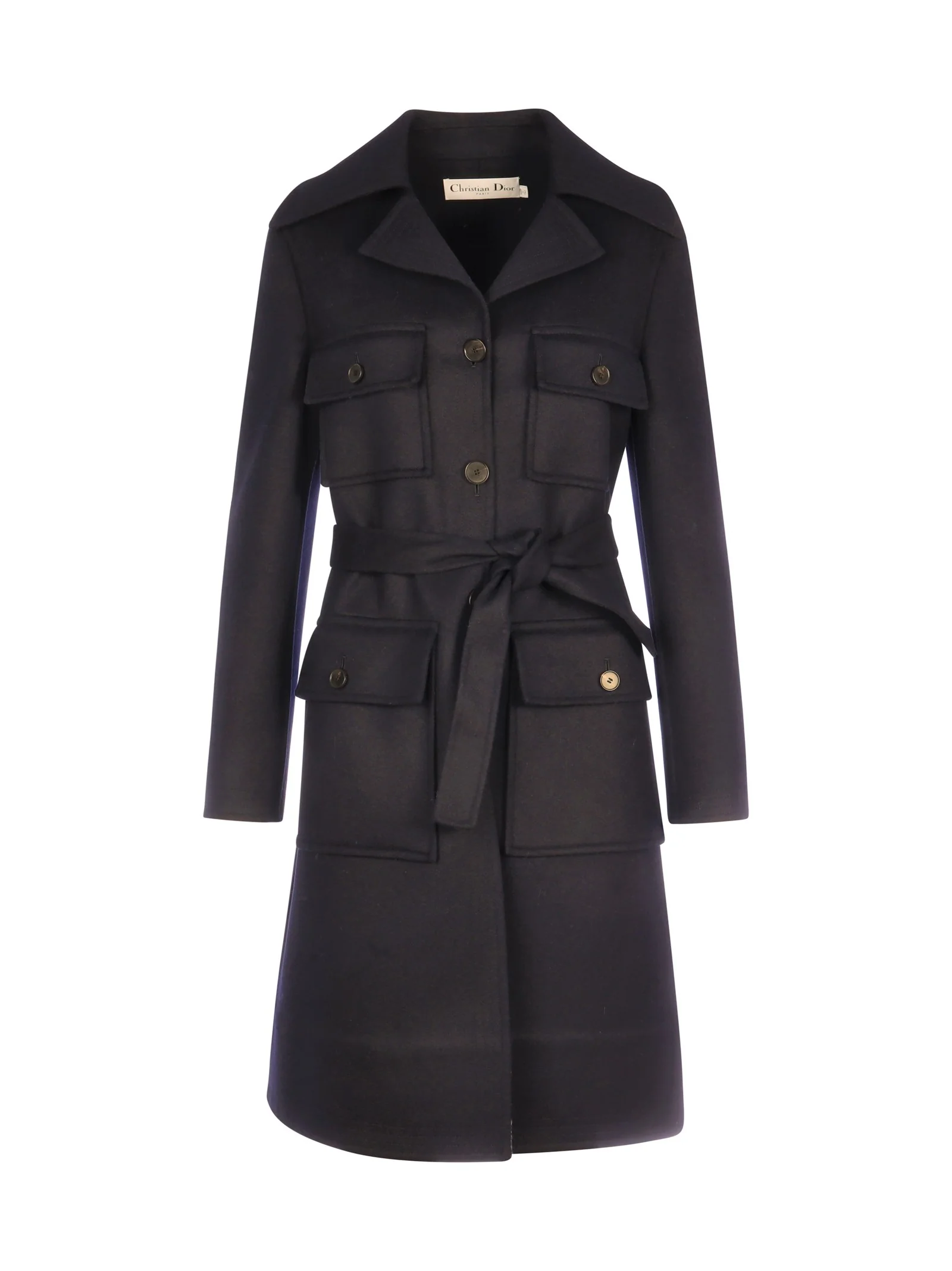 Coat with belt
