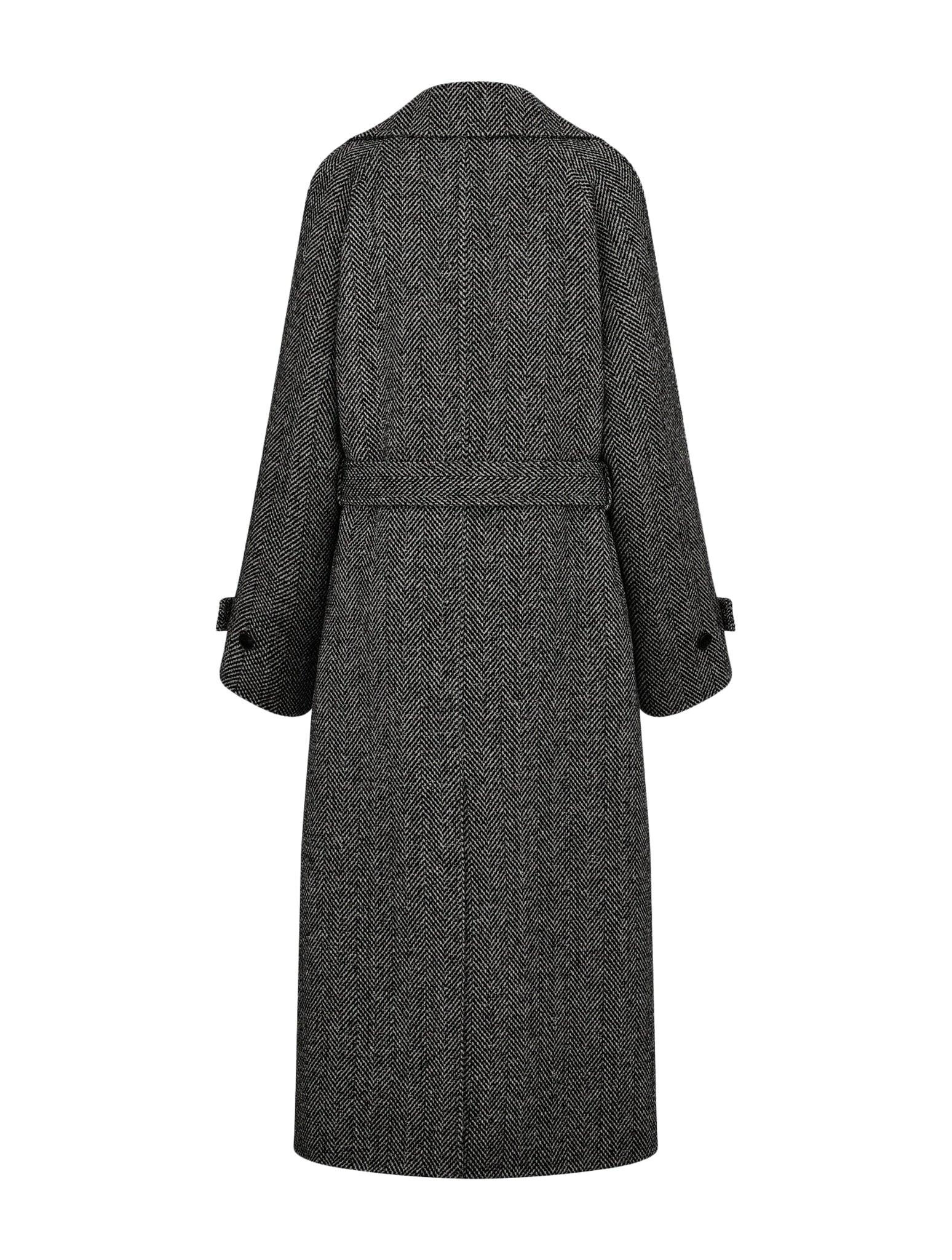 Coat with belt - Image 2