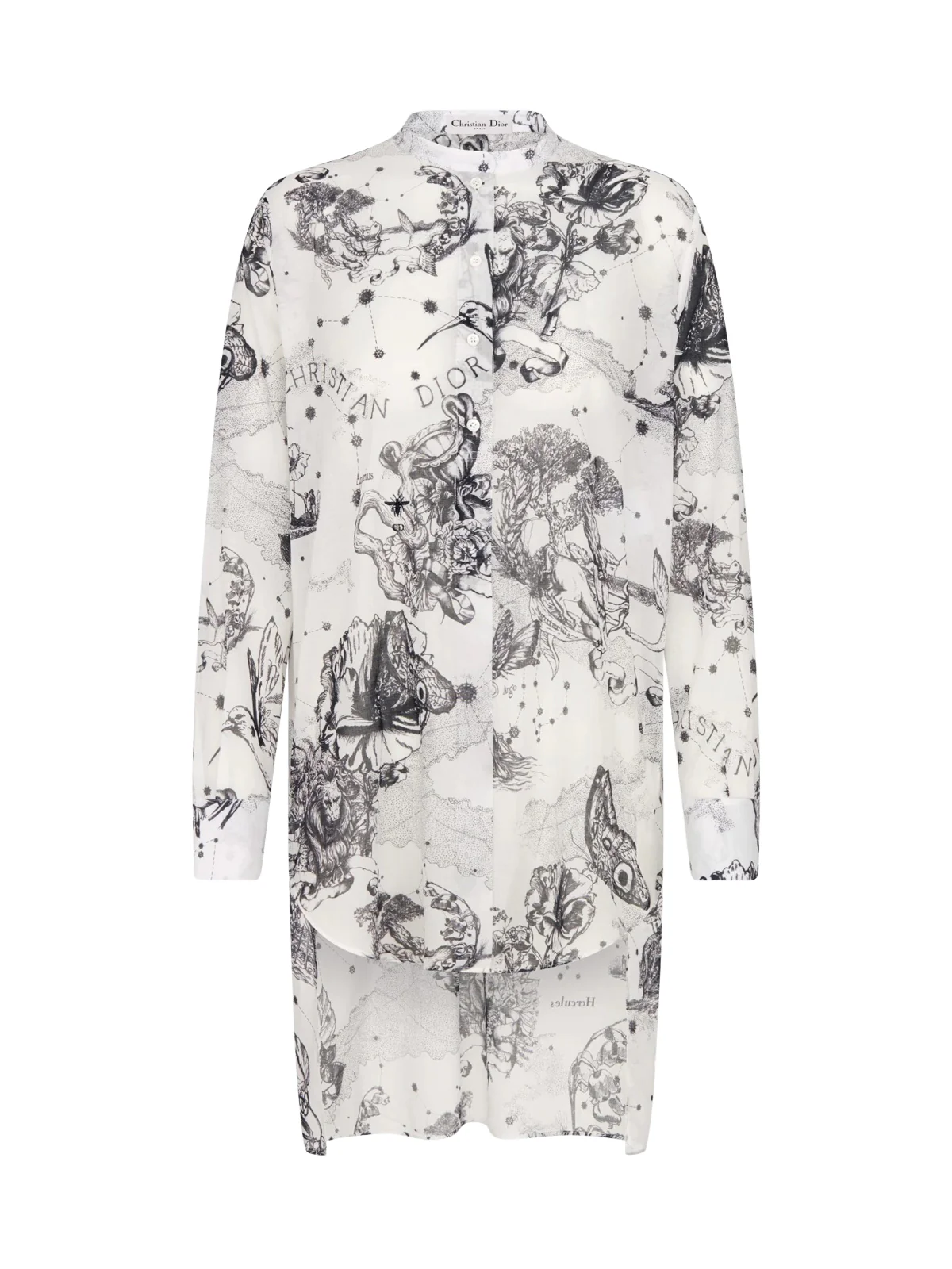 cotton BLOUSE with Toile de Jouy Zodiac Motif - Image 2
