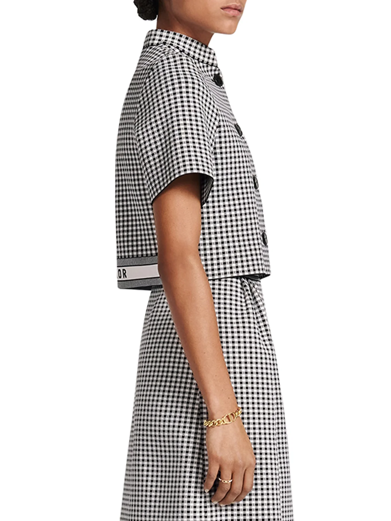 CROPPED JACKET VICHY - Image 3