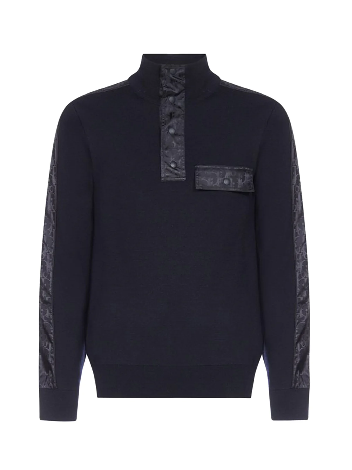 Dior Homme Dior Oblique Motif High Collar Sweater