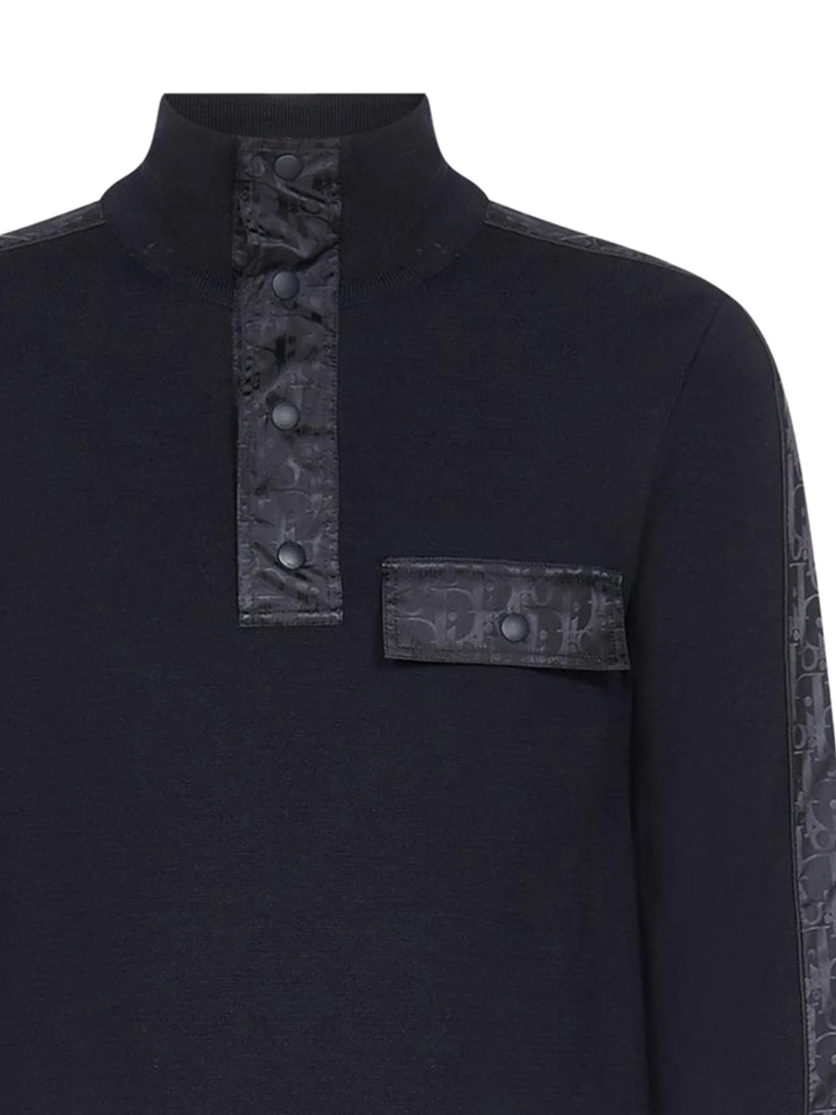Dior Homme Dior Oblique Motif High Collar Sweater - Image 3
