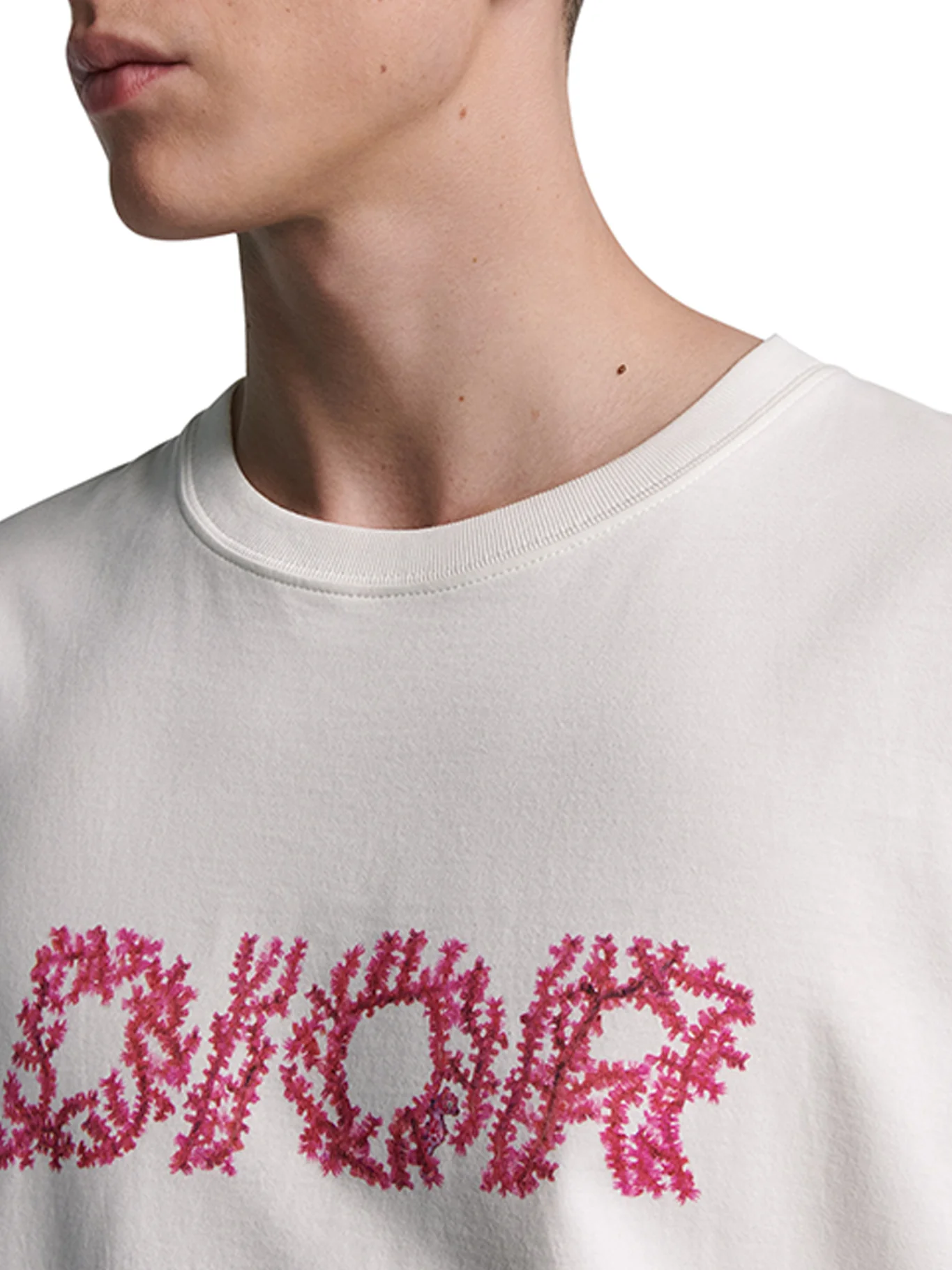 DIOR Italic T-shirt with coral motif - Image 5