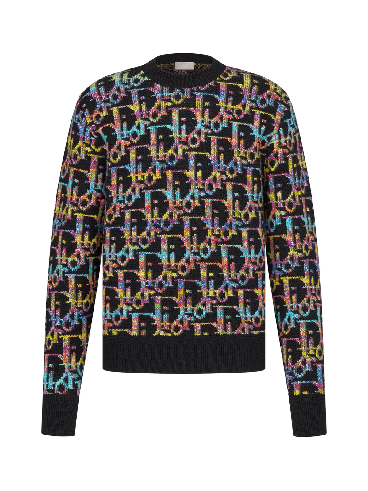DIOR OBLIQUE black wool jacquard sweater - Image 2