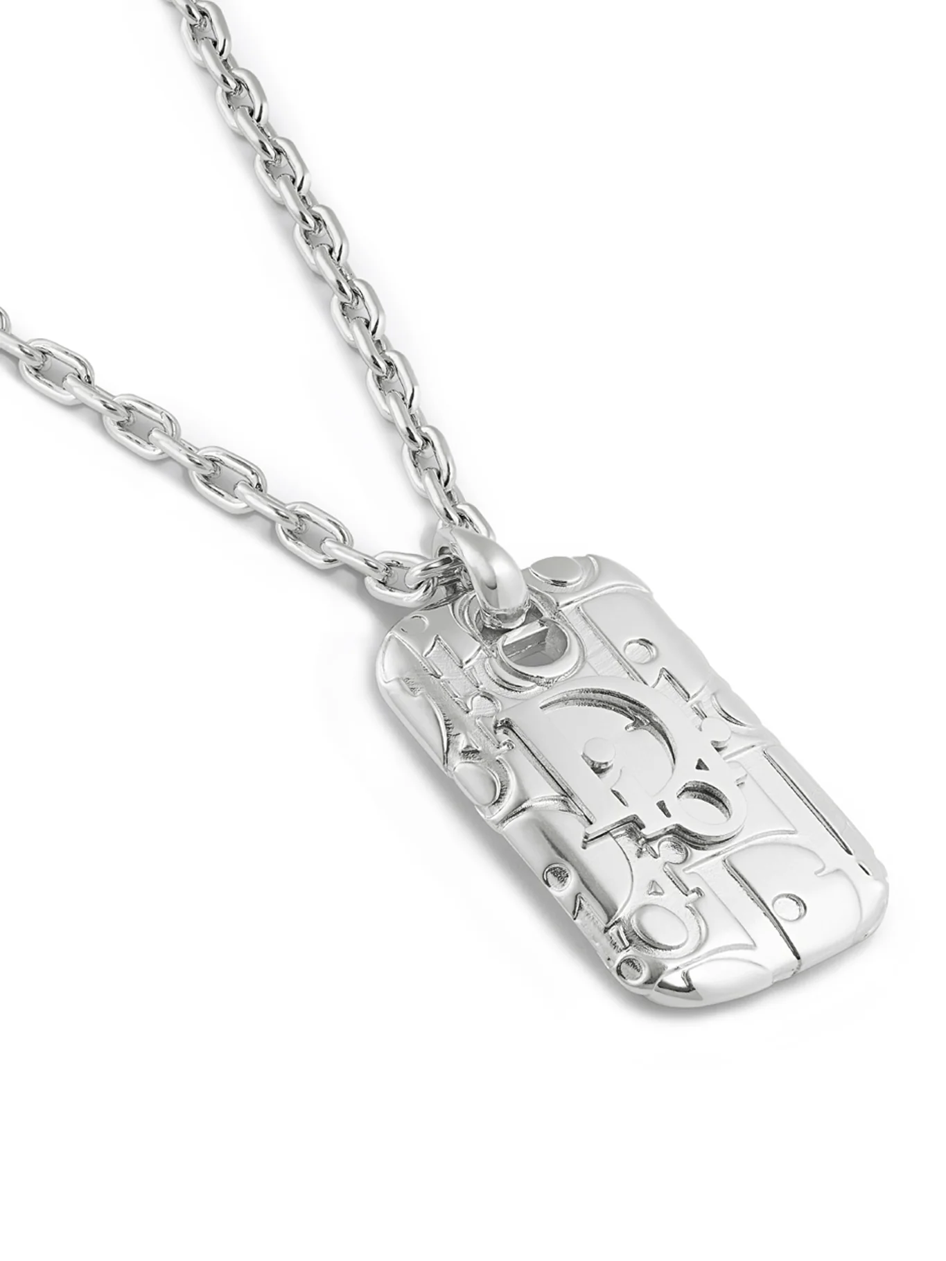 Dior Oblique nameplate necklace - Image 4