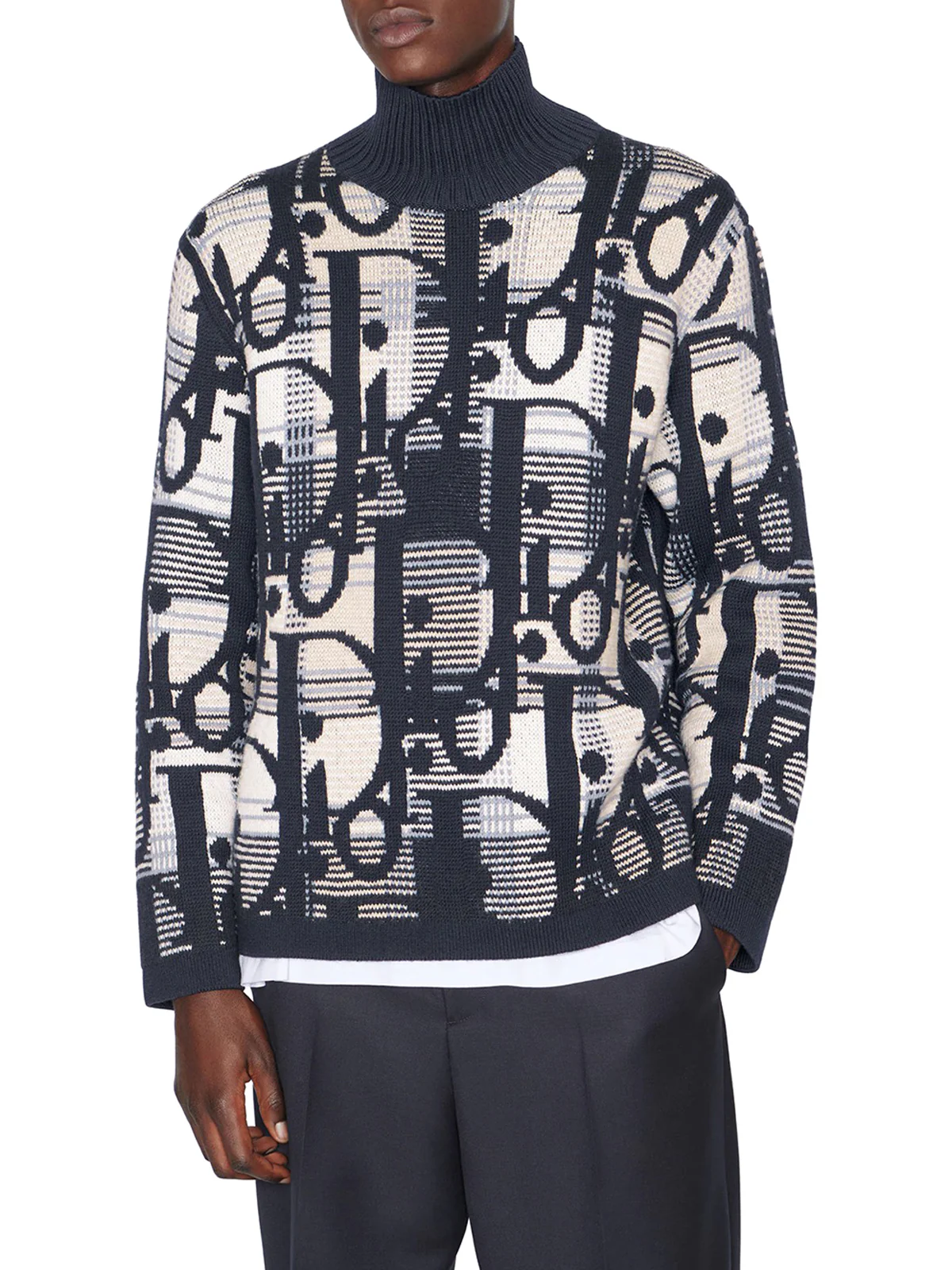 DIOR OBLIQUE SWEATER WITH TARTAN PATTERN - Image 6