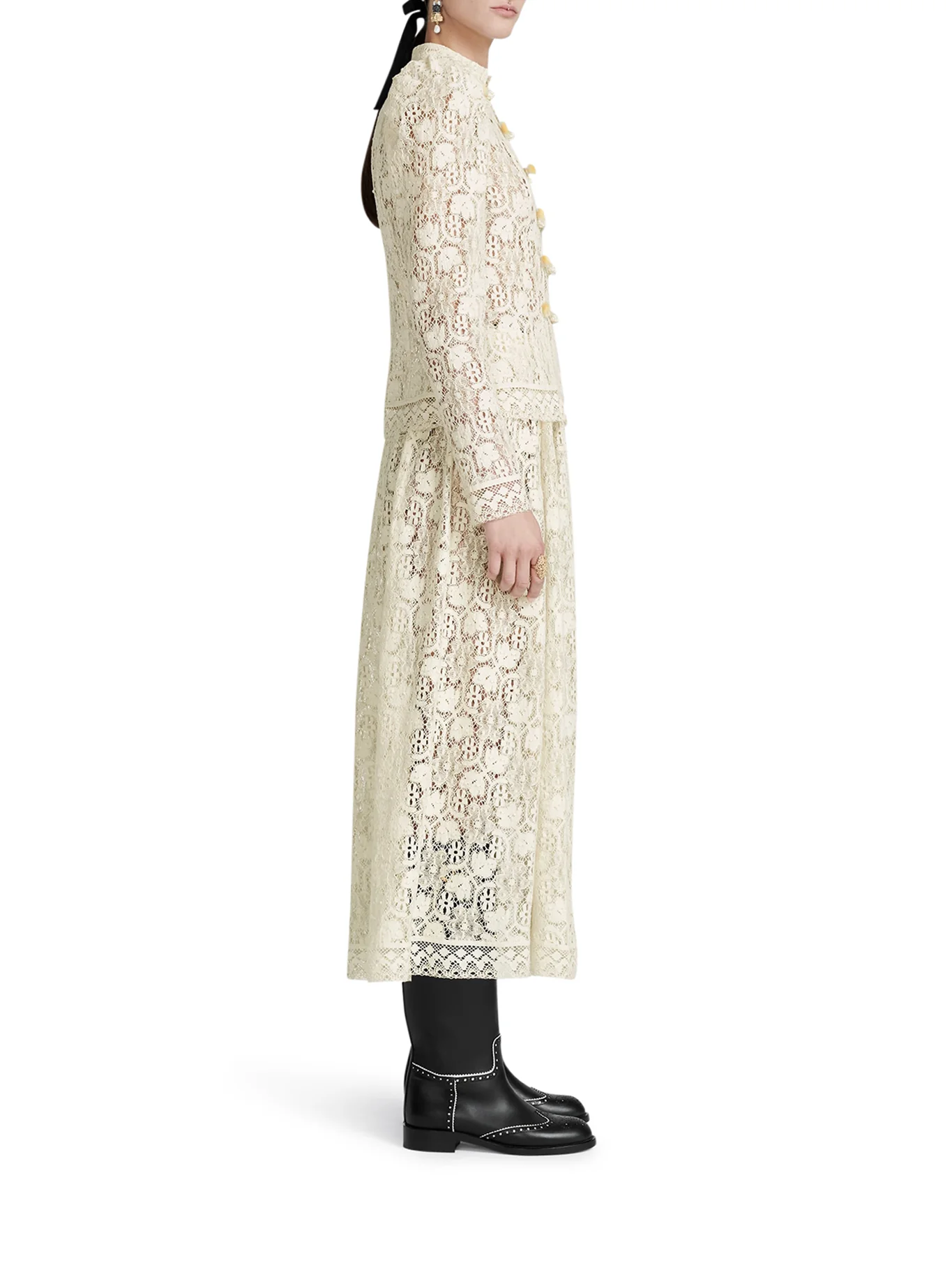 FLARED MIDI SKIRT - Image 3