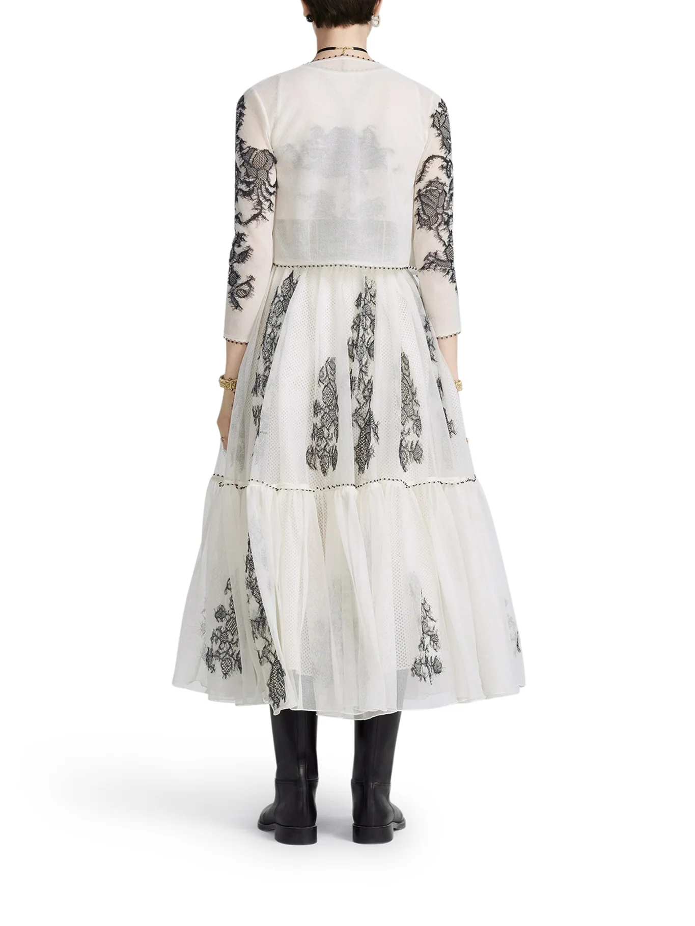 FLARED MIDI SKIRT - Image 4
