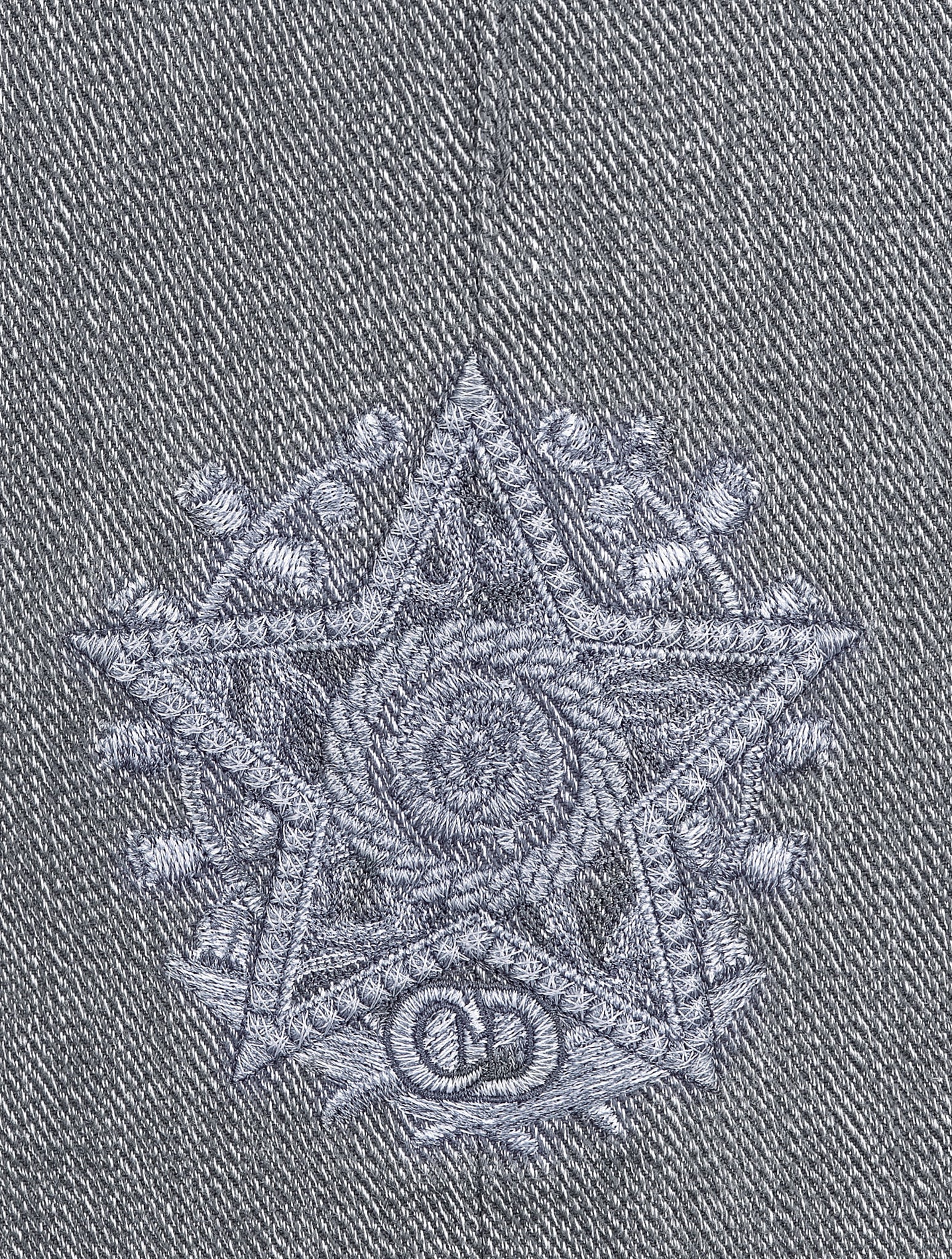Gray cotton denim - Image 3