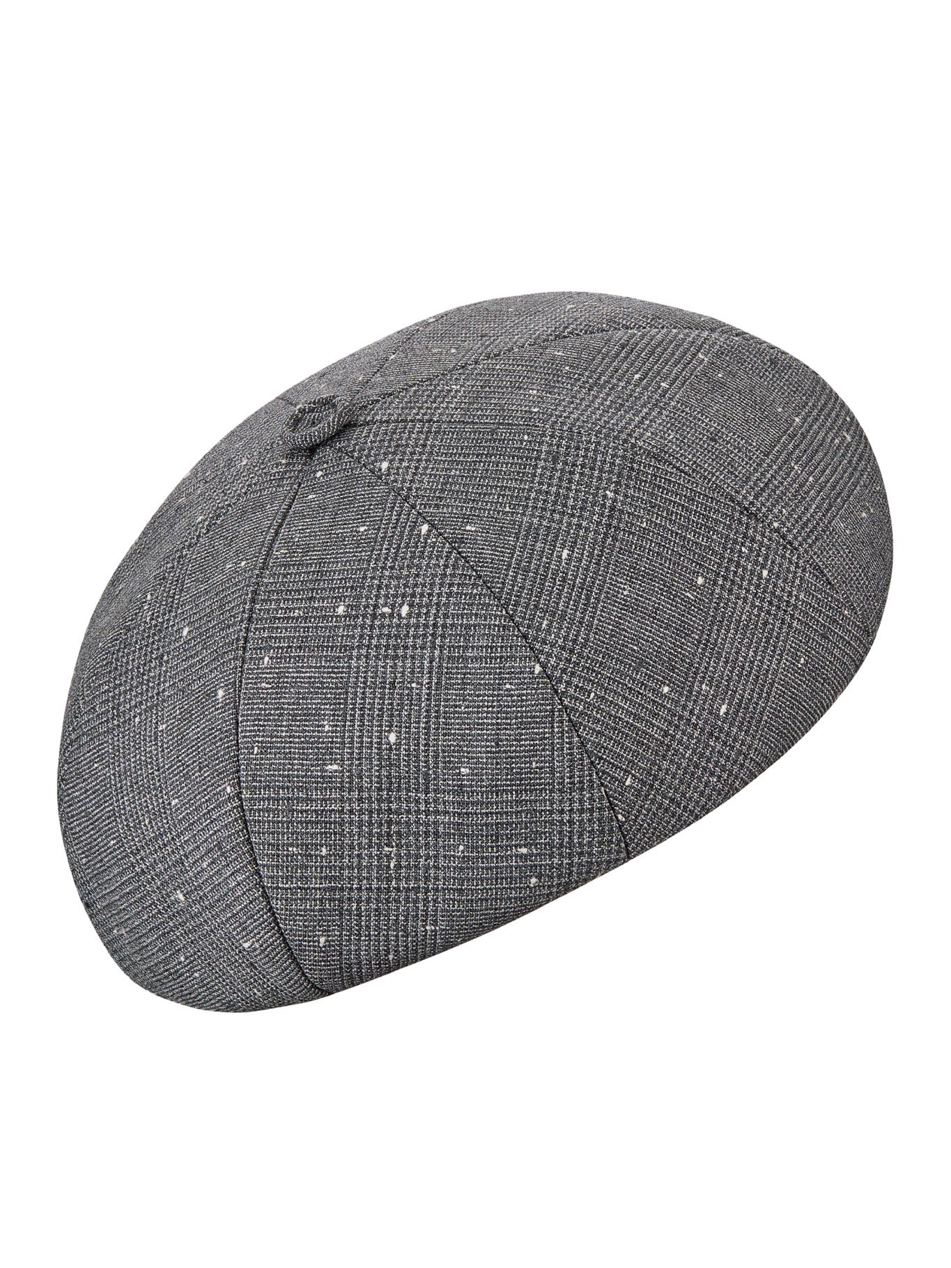 Gray wool blend canvas with Prince of Wales motif
