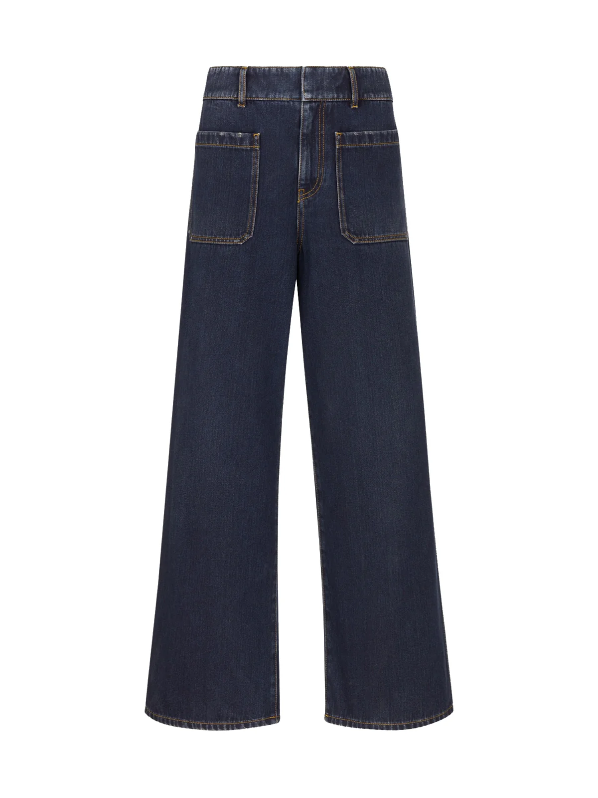 HAUTE COUTURE FLARED JEANS IN DENIM - Image 2