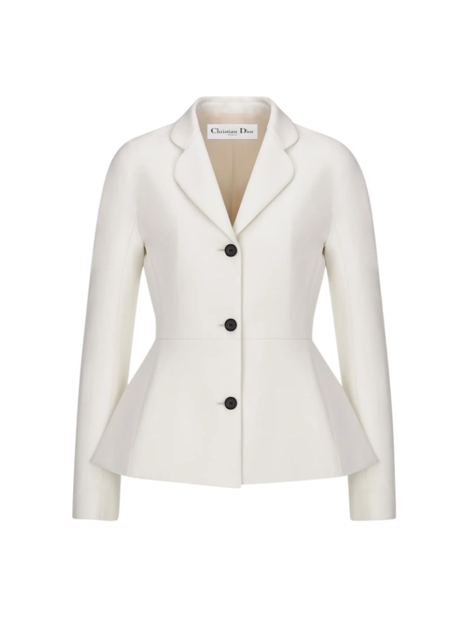 JACKET WITH WOOL AND SILK BASQUE