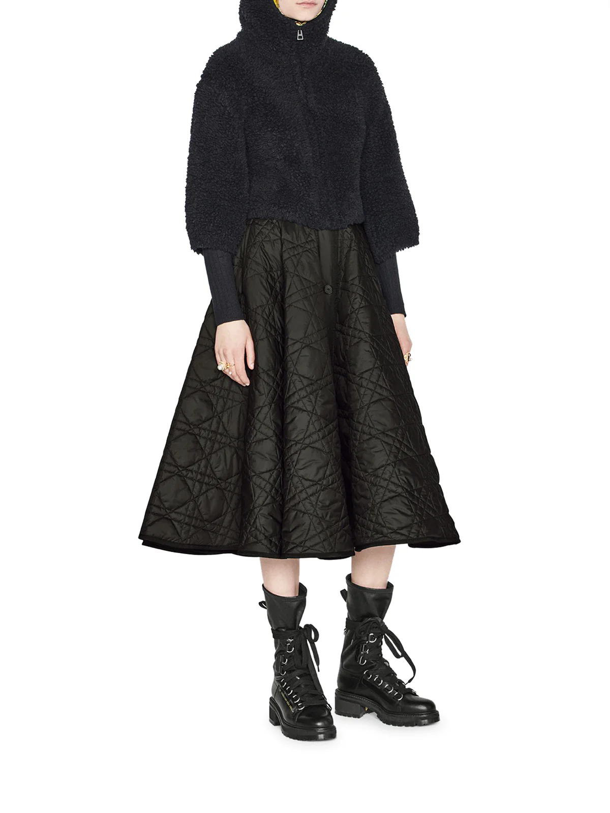 MACROCANNAGE MID-LENGTH SKIRT - Image 3