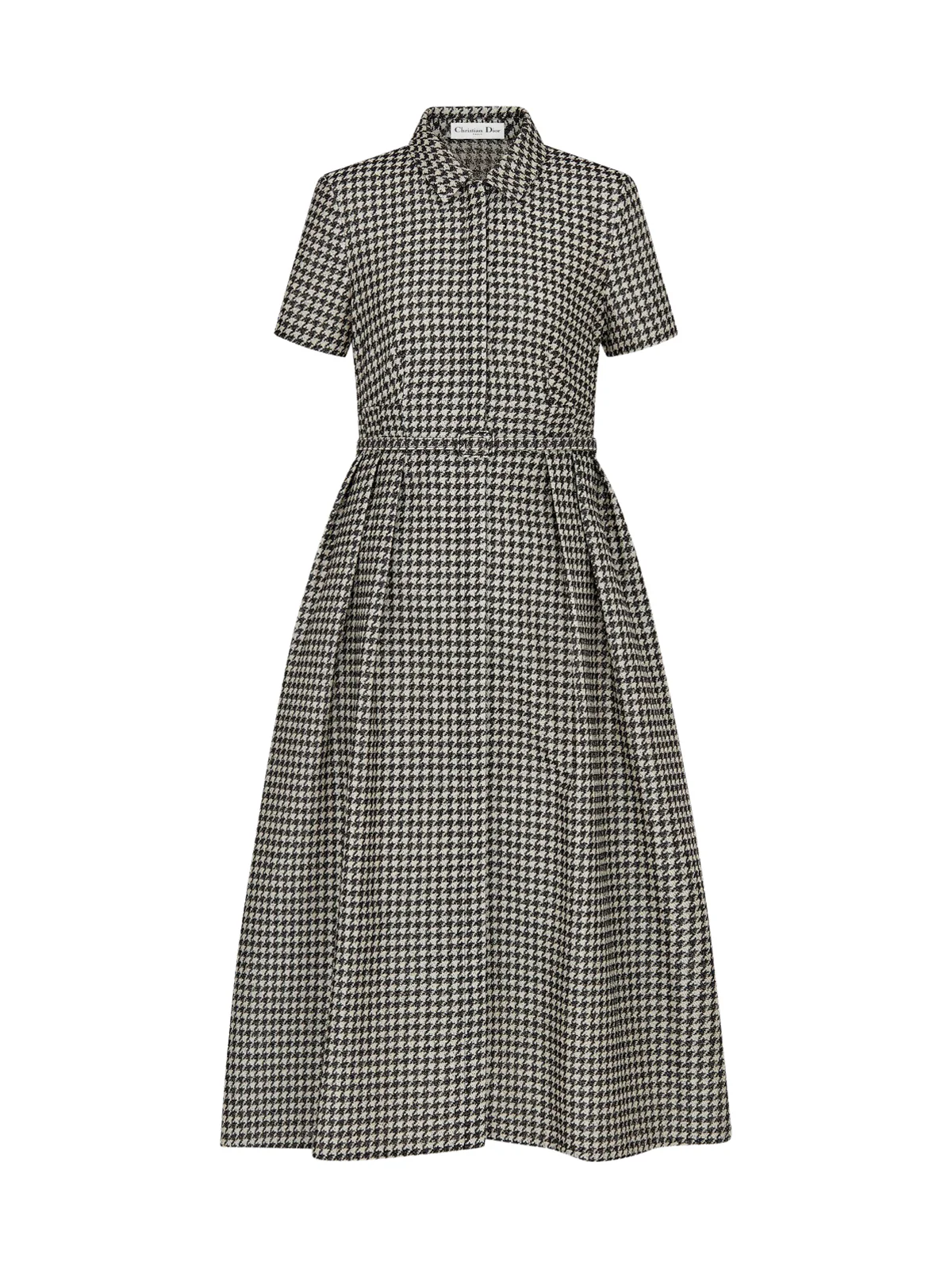 MIDI DRESS WITH BELT - Image 2