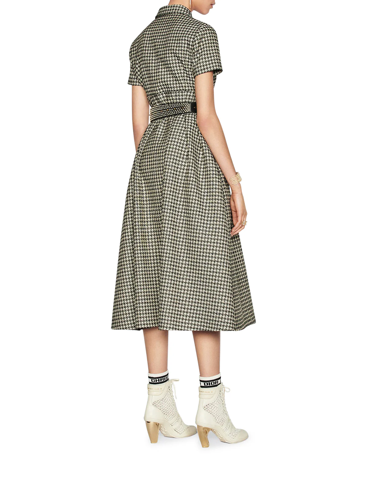 MIDI DRESS WITH BELT - Image 3