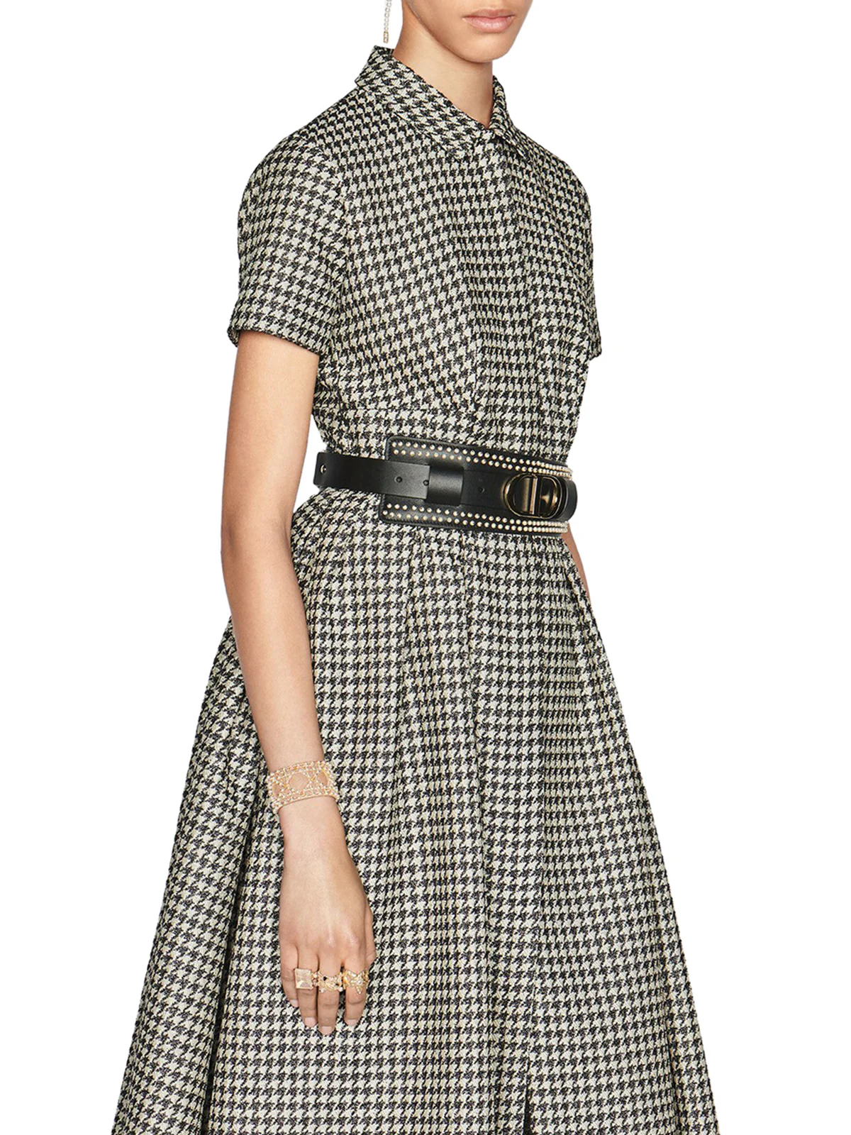MIDI DRESS WITH BELT - Image 4