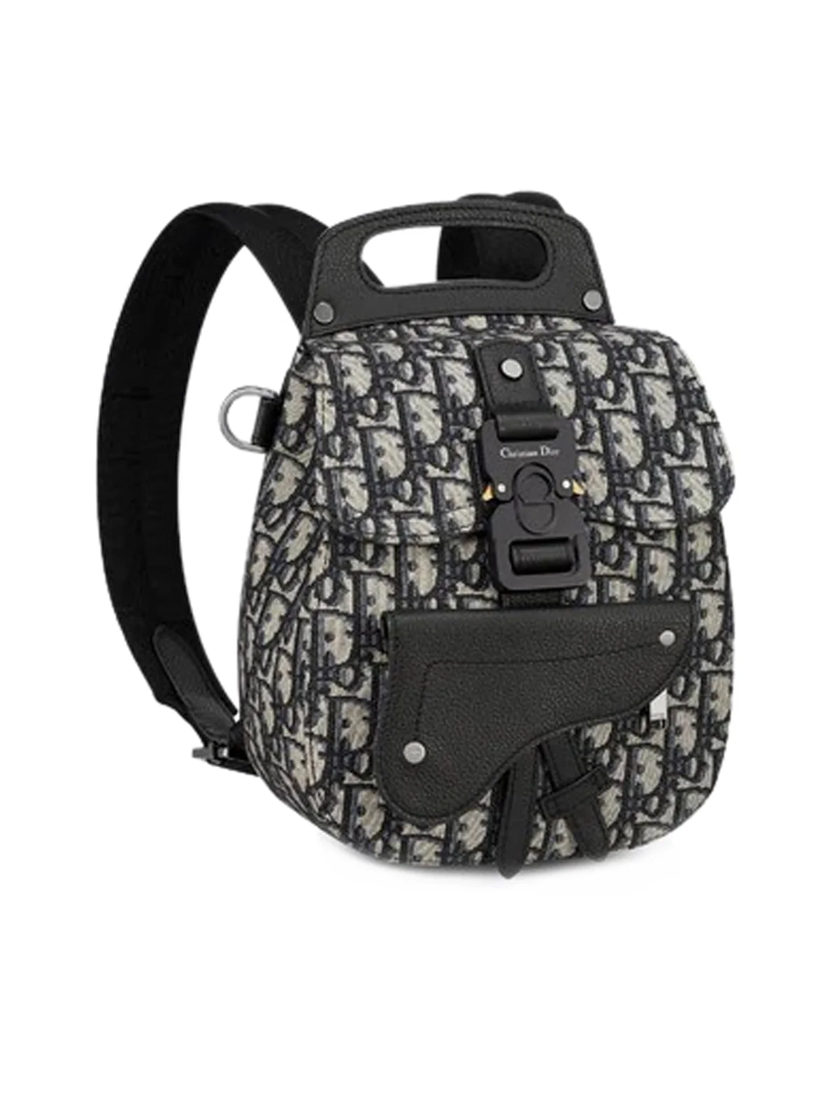 MINI DIOR OBLIQUE JACQUARD SADDLE BACKPACK - Image 2