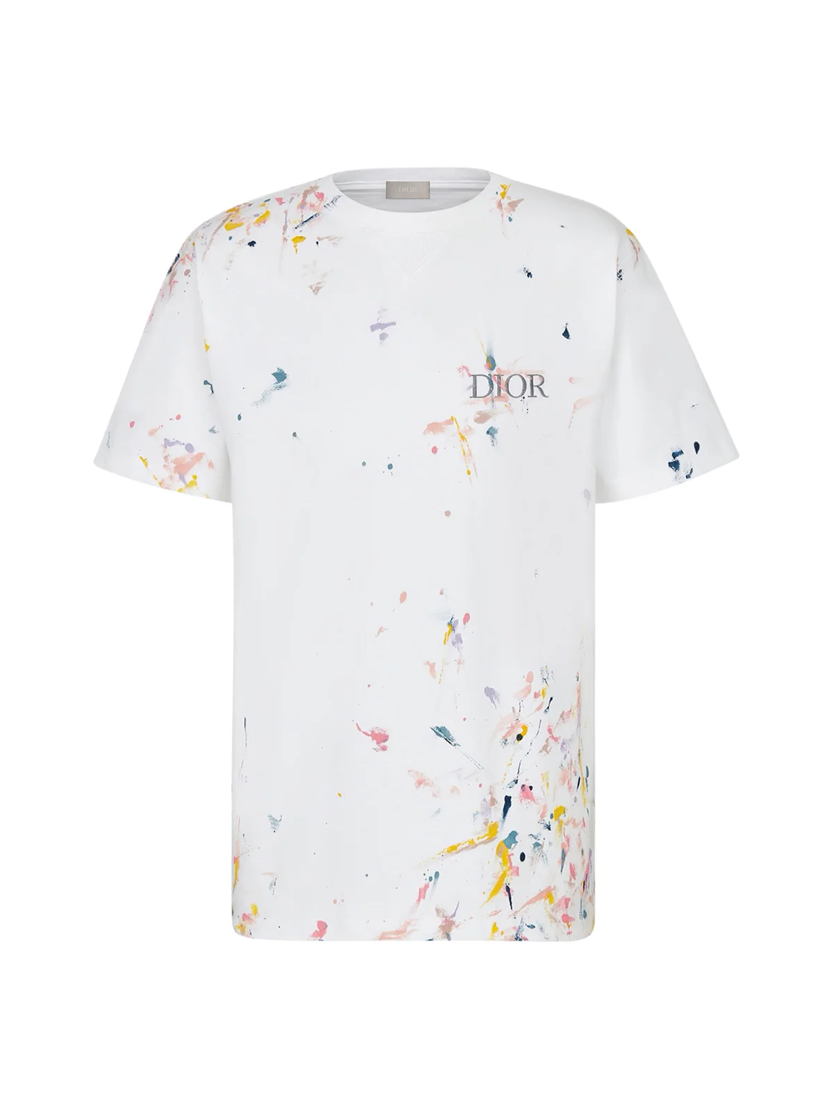 OVERSIZE "DIOR" T-SHIRT with paint splash print - Image 2