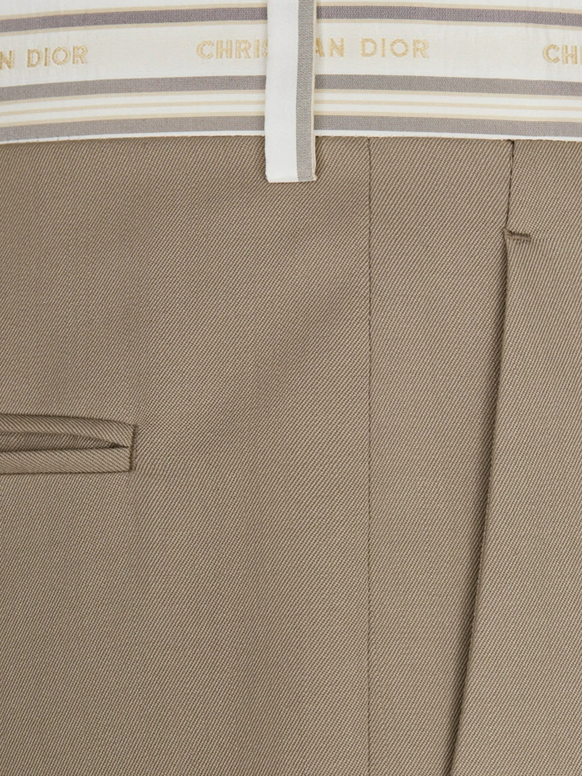 PANTS WITH STRIPED `CHRISTIAN DIOR` BELT - Image 5