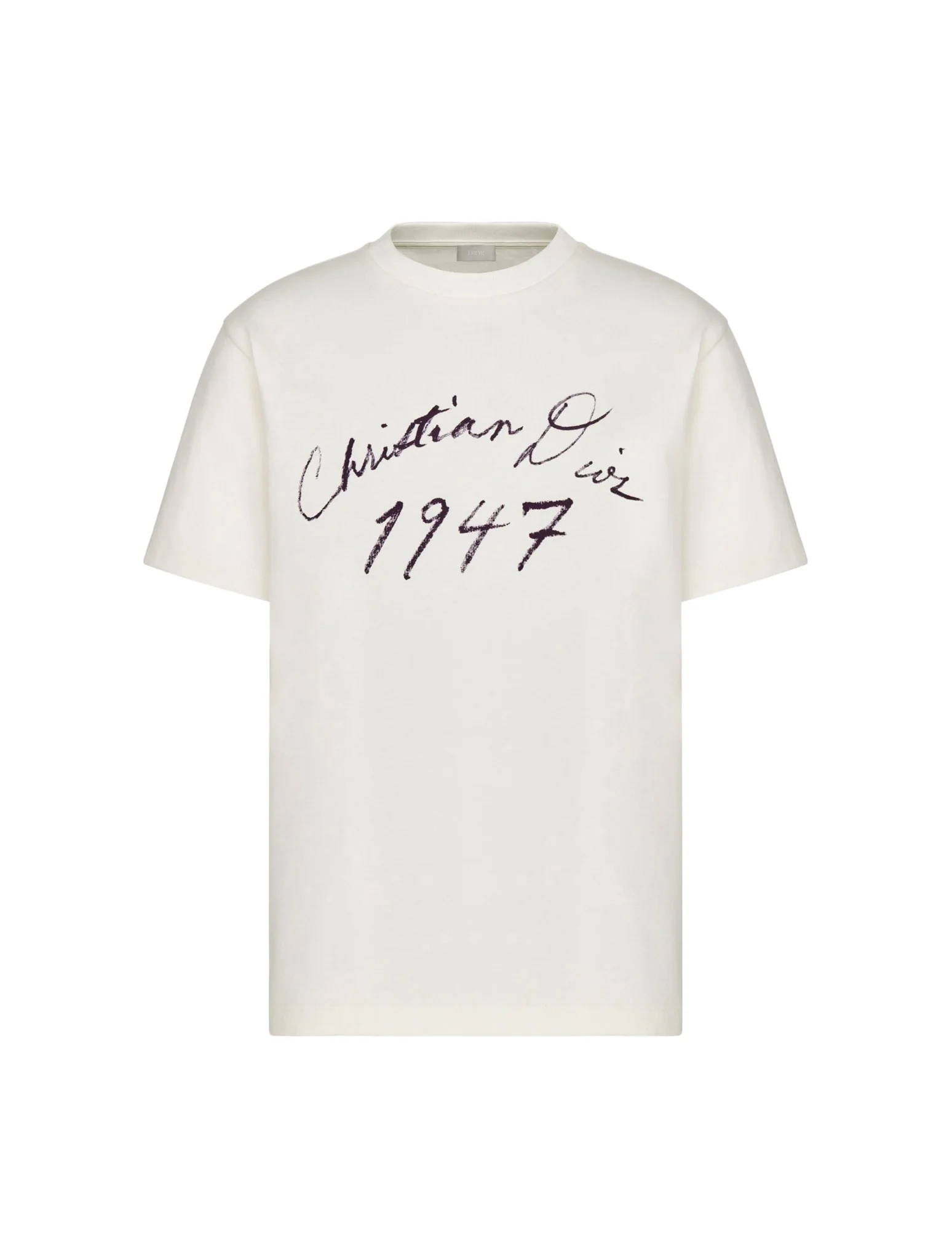 Relaxed fit T-shirt with handwritten Christian Dior signature