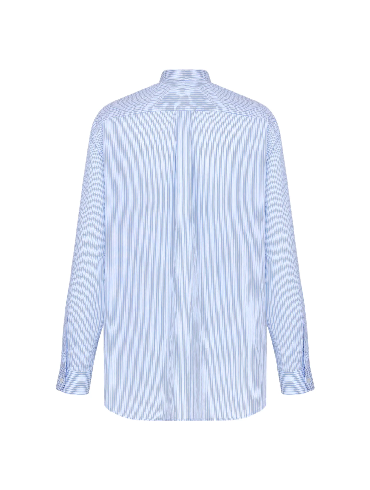 SHIRT Striped blue cotton poplin - Image 5