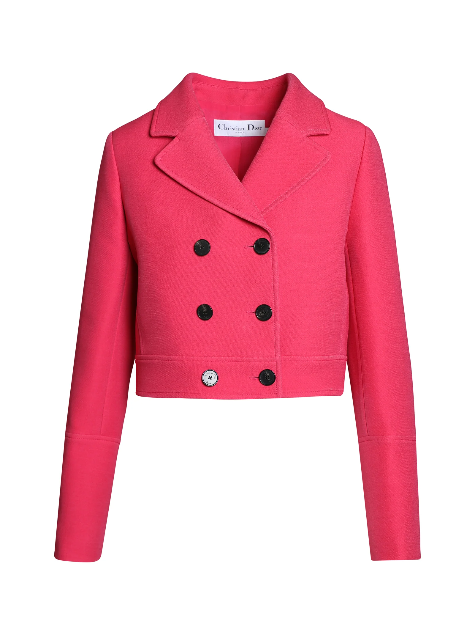 Short jacket with lapel