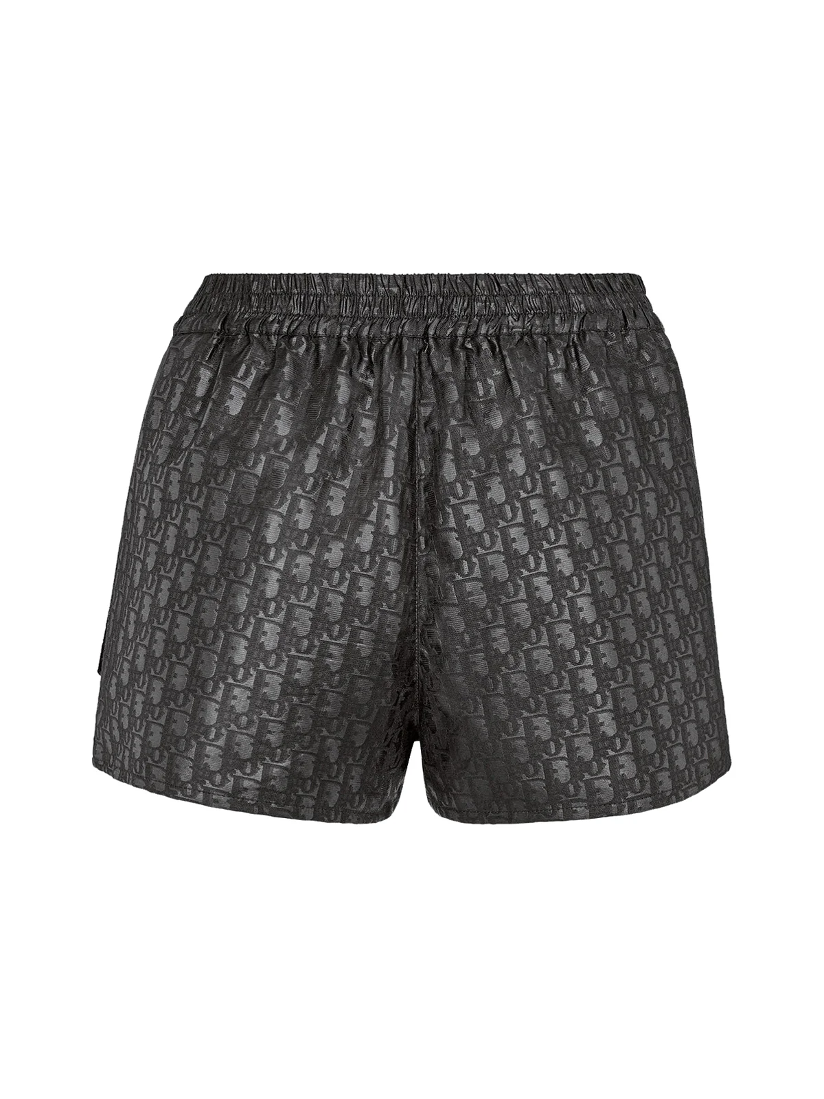 shorts in black technical taffeta jacquard with Dior Oblique motif - Image 4