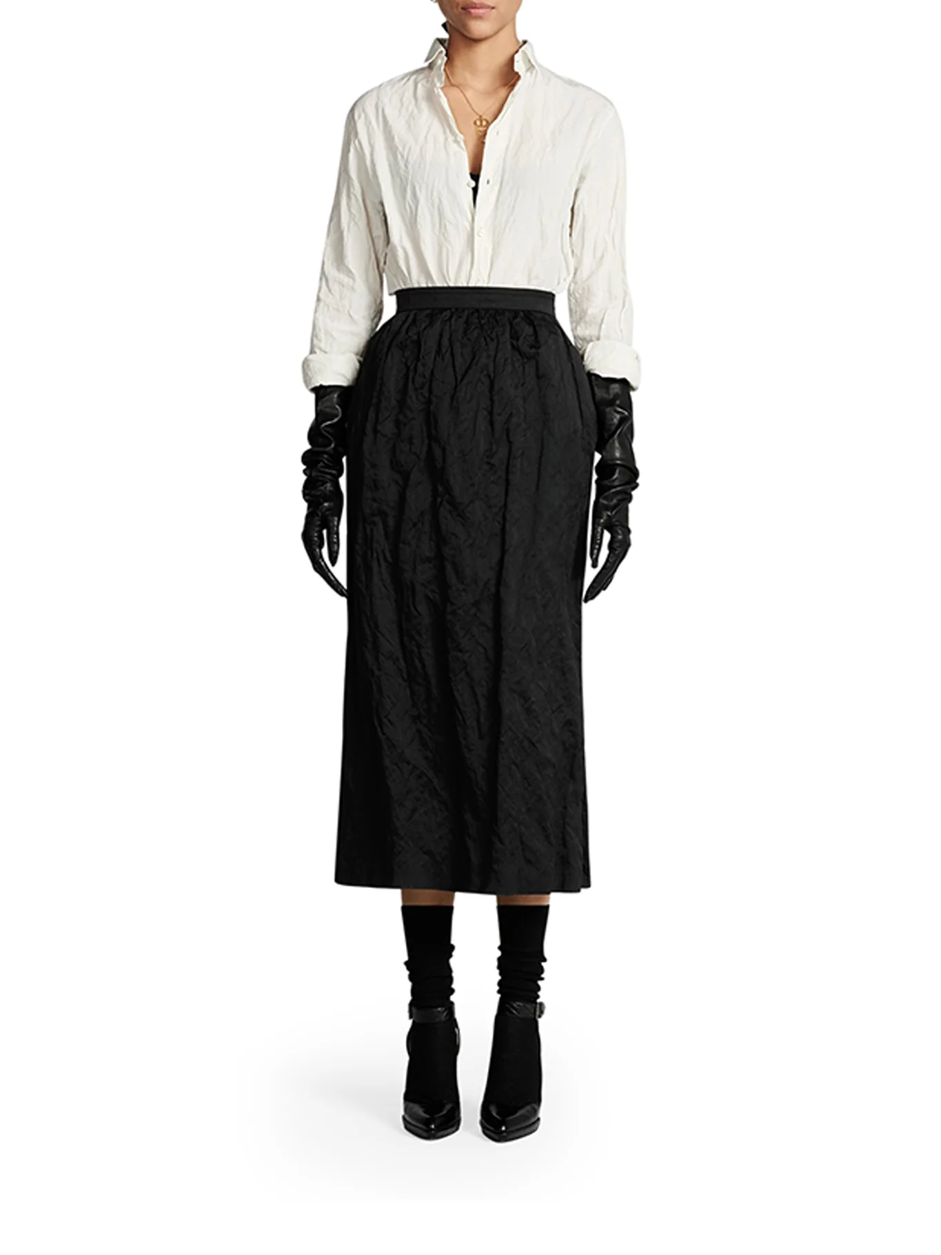 STRAIGHT CUT MIDI SKIRT - Image 2