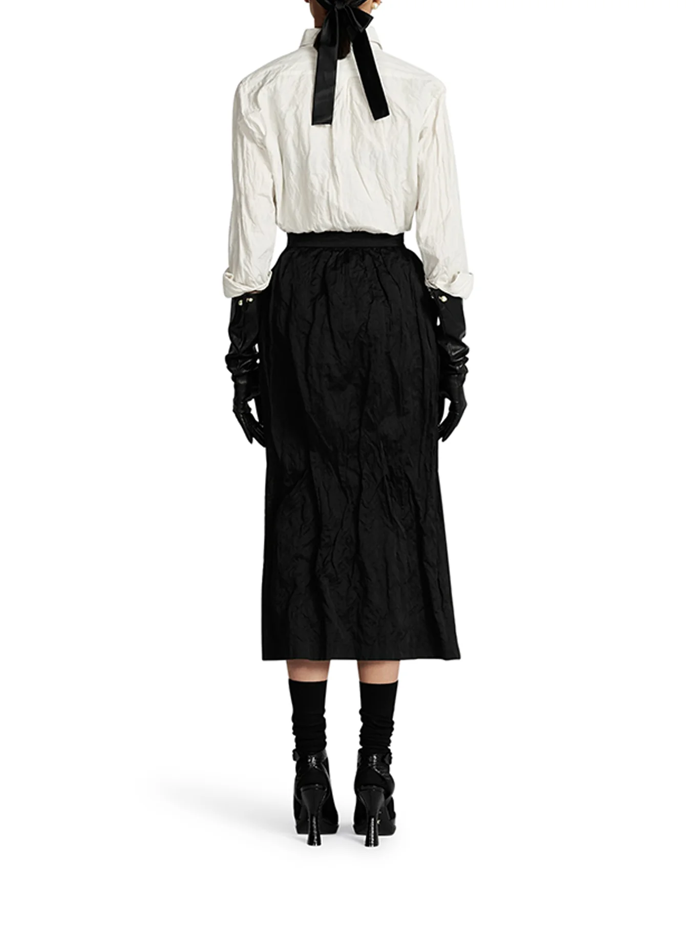 STRAIGHT CUT MIDI SKIRT - Image 3