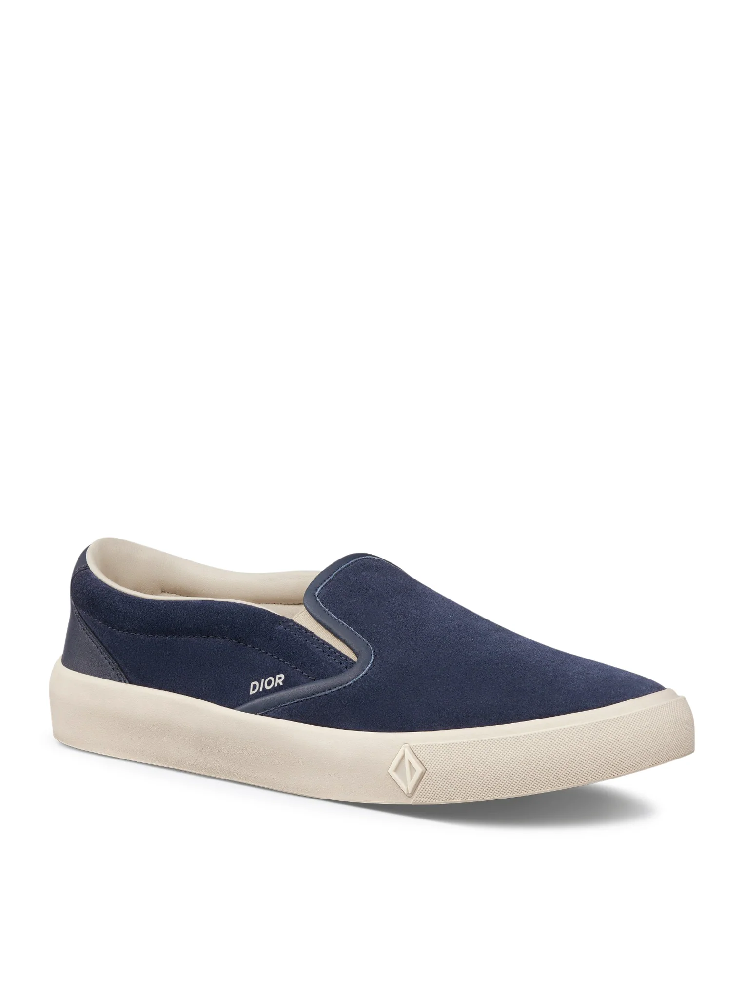 Suede and smooth navy blue calfskin - Image 3