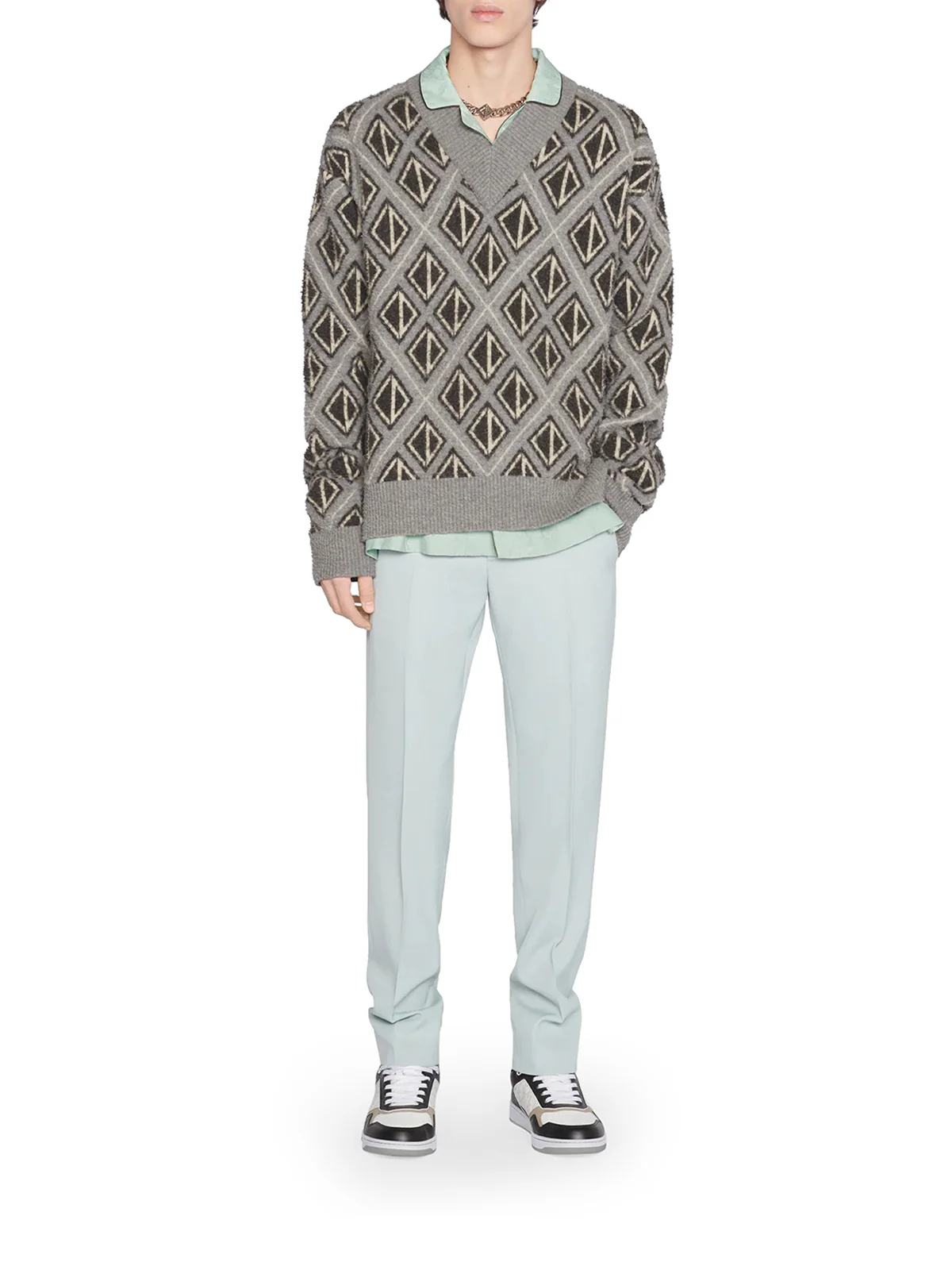 SWEATER WITH CD DIAMOND MOTIF - Image 3