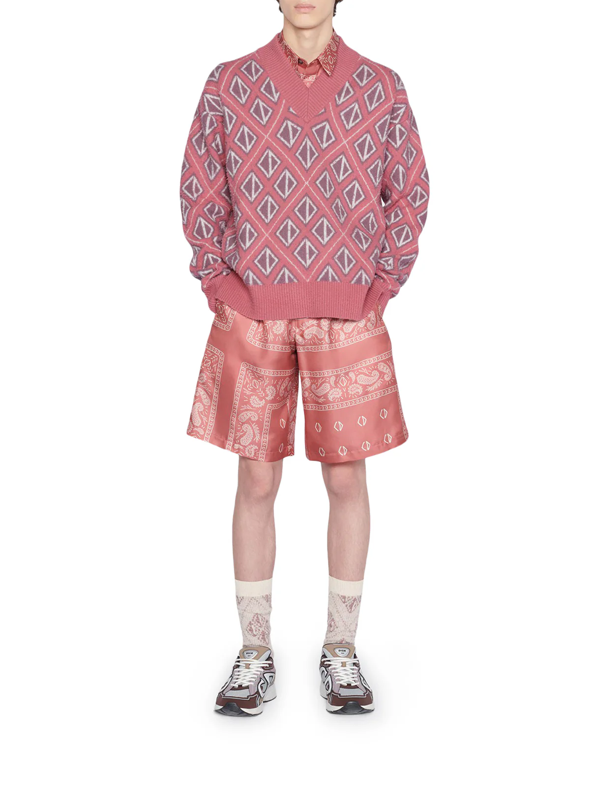 SWEATER WITH DIAMOND CD PATTERN - Image 3