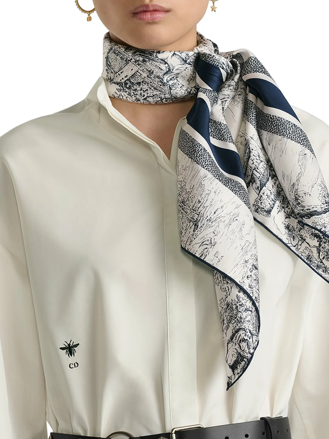 Toile de Jouy Scotland 90 square scarf - Image 3
