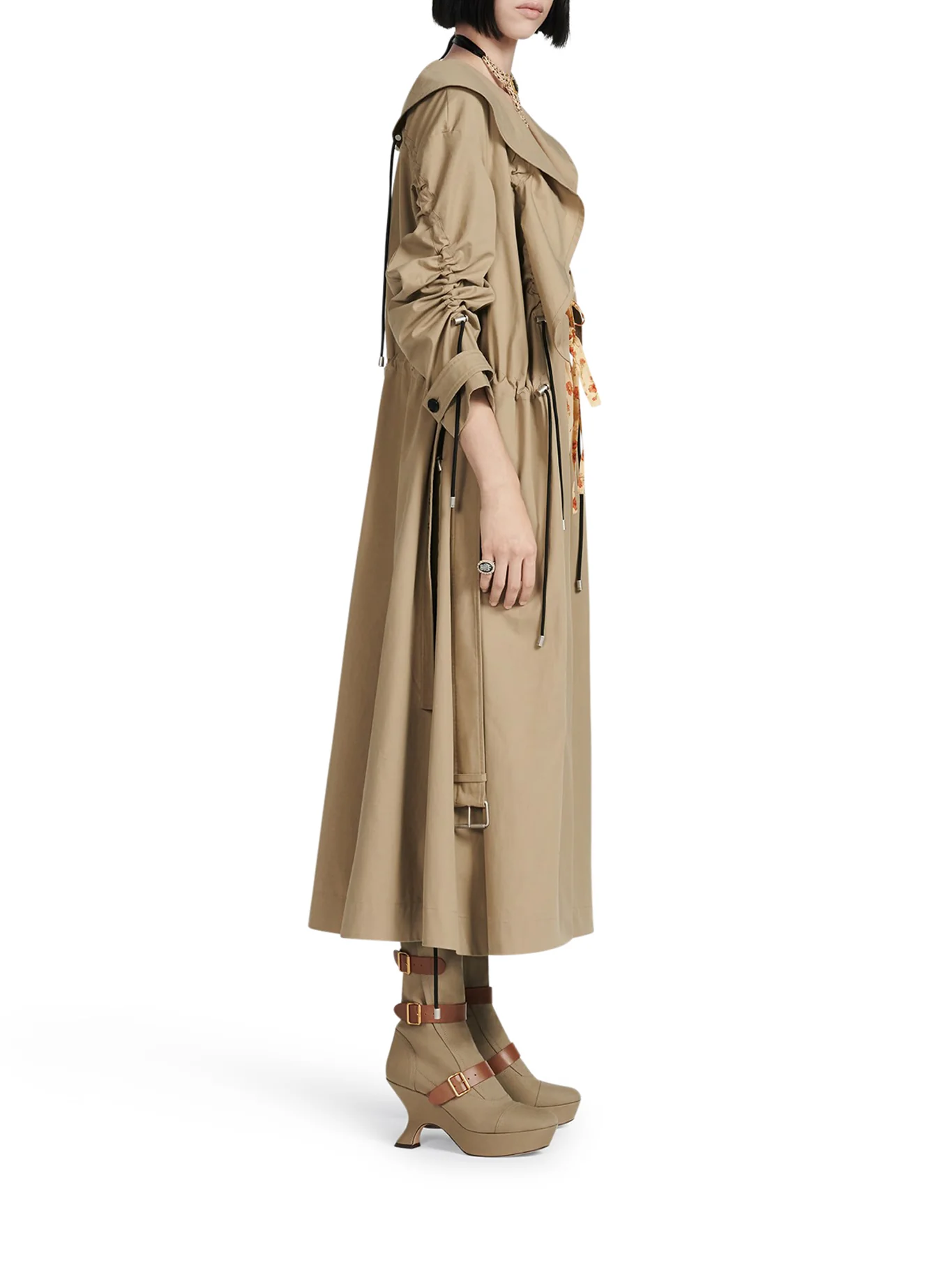 TRENCH WITH RUFFLES - Image 3