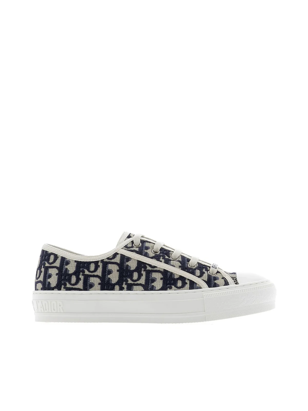 WALK`N`DIOR OBLIQUE EMBROIDERED COTTON SNEAKER