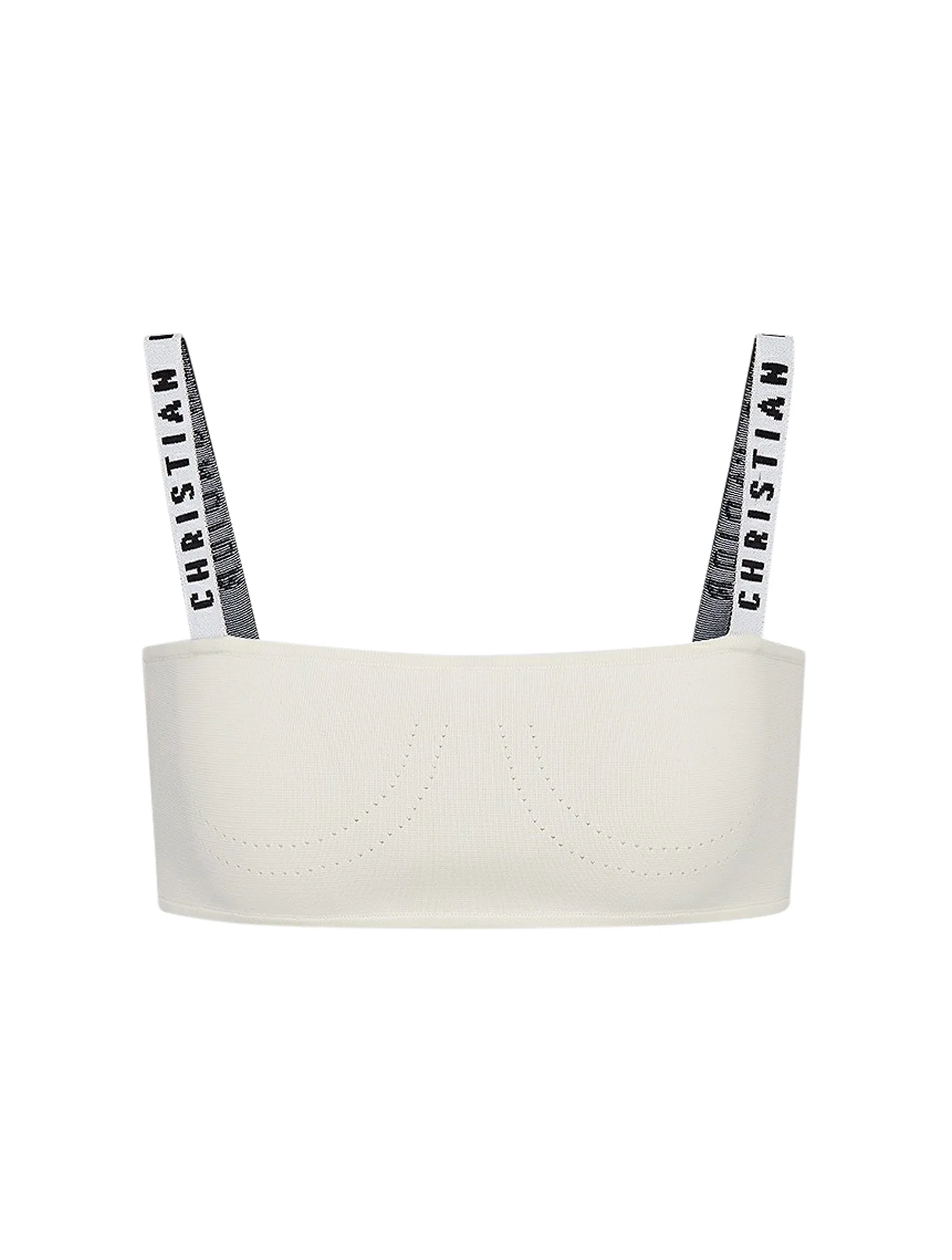 White stretch viscose bralette