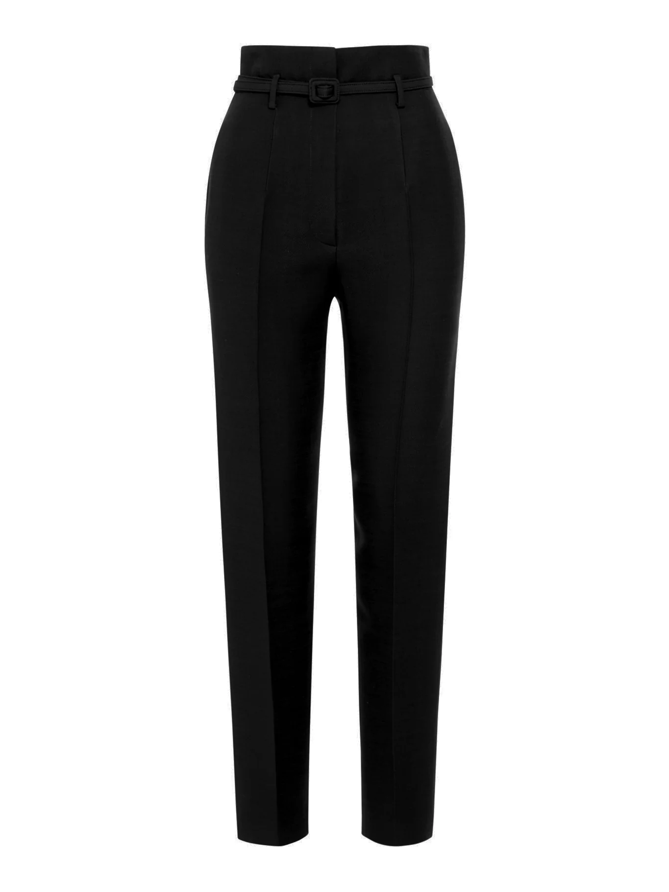 WOOL AND SILK BLEND TROUSERS
