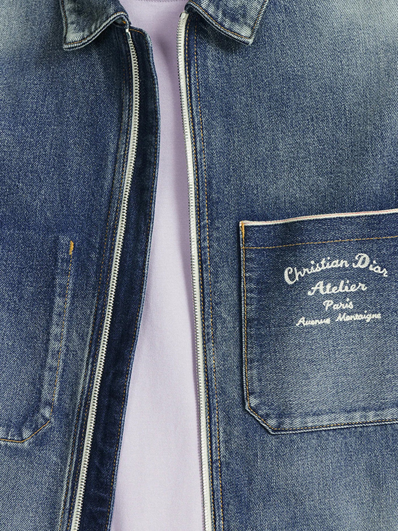 ZIPPED DENIM JACKET - Image 6