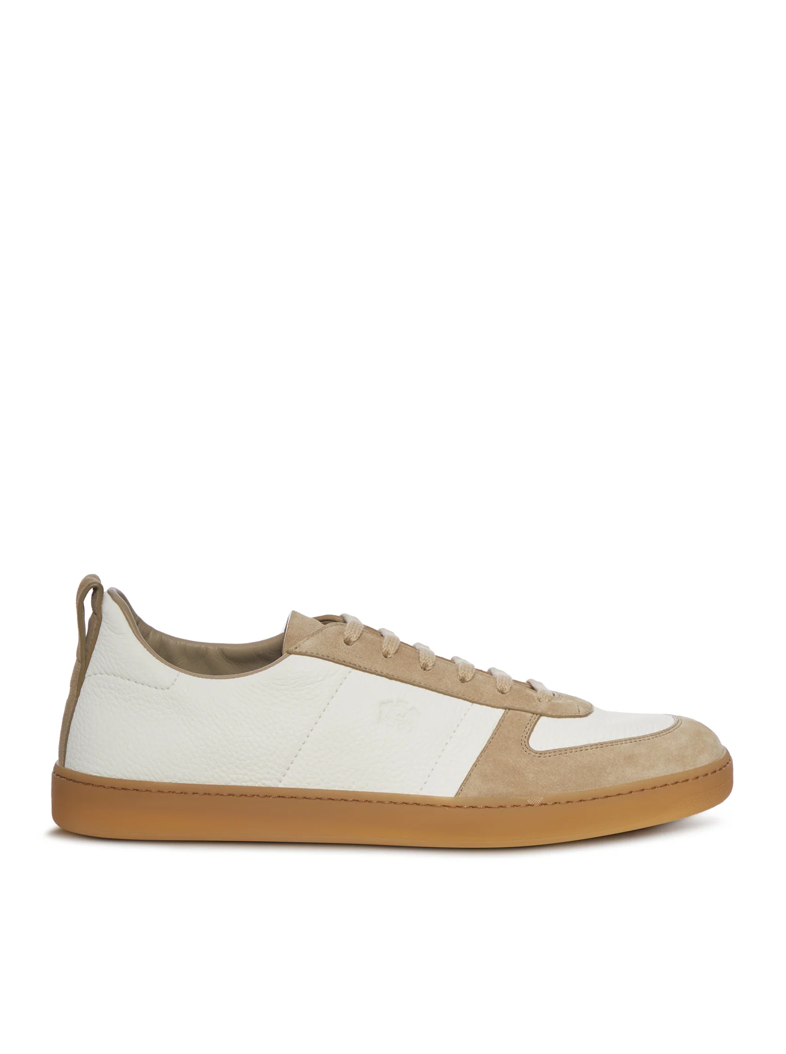 LEATHER AND SUEDE SNEAKERS